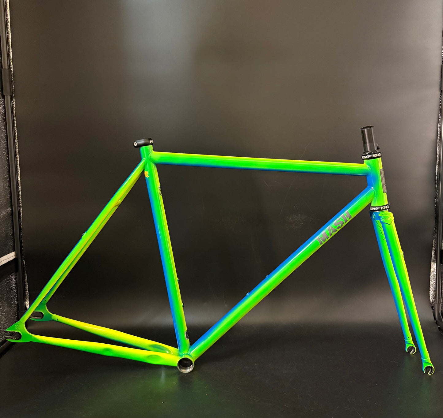 Mash Steel Frameset Neon Blue/Green Fade 53cm S