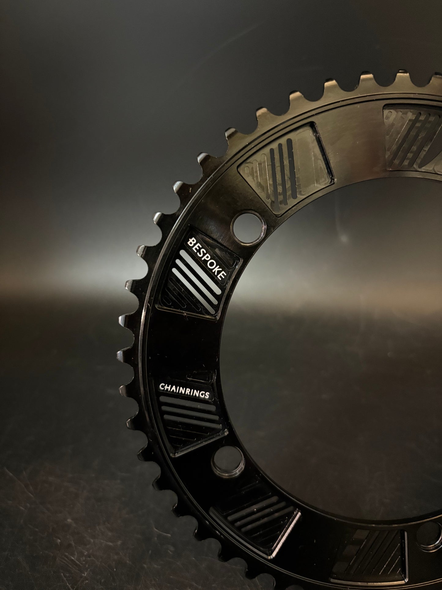 NEW Bespoke x Deluxe Chainring Black 49t