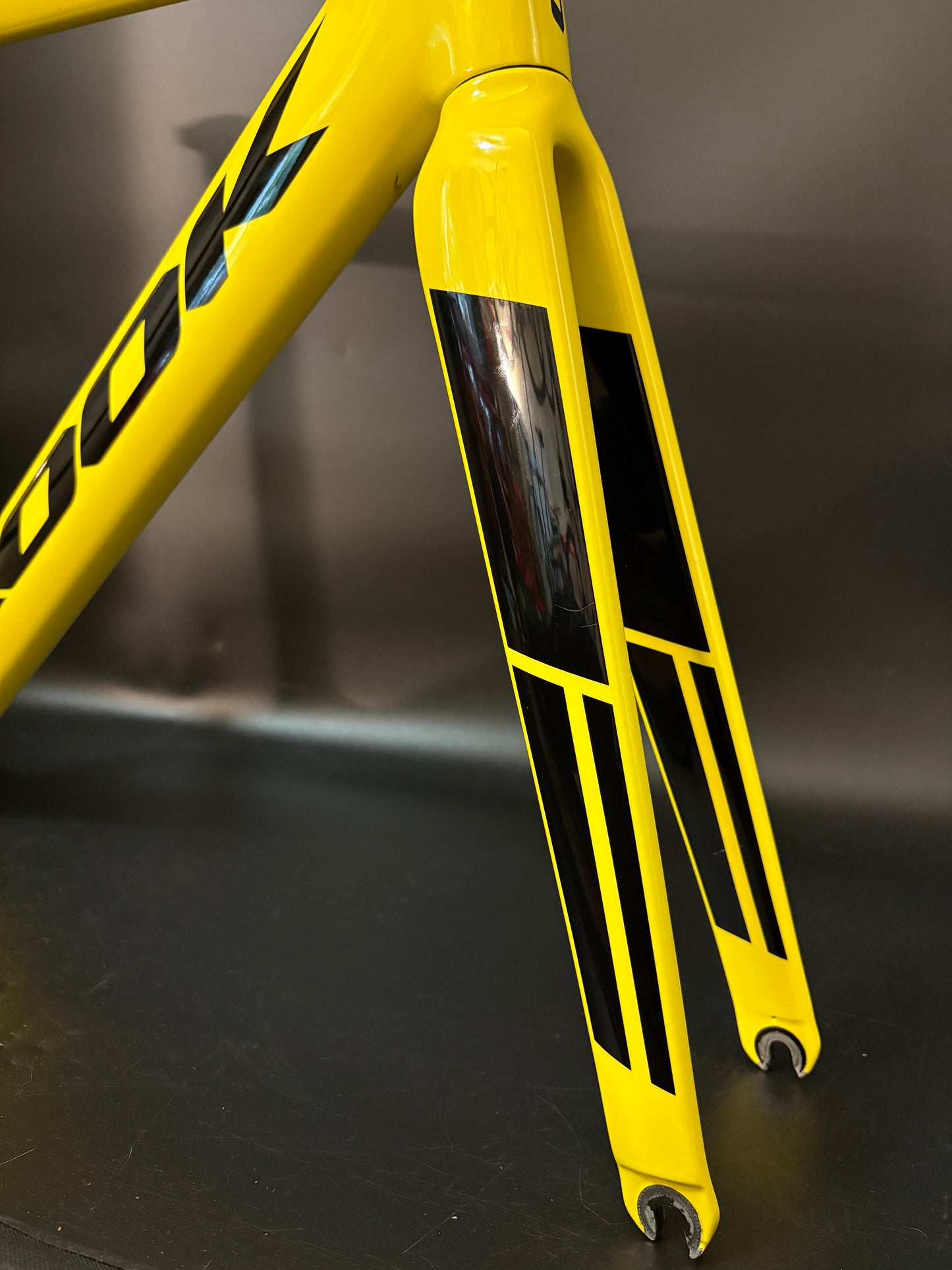 Look 875 Madison Frameset Yellow Carbon Small