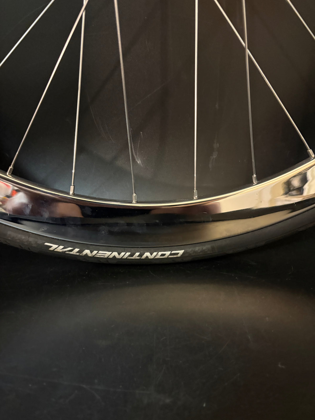 H Plus Son Formation Face Mirror Polish / Suntour Superbe Rear Wheel 32h