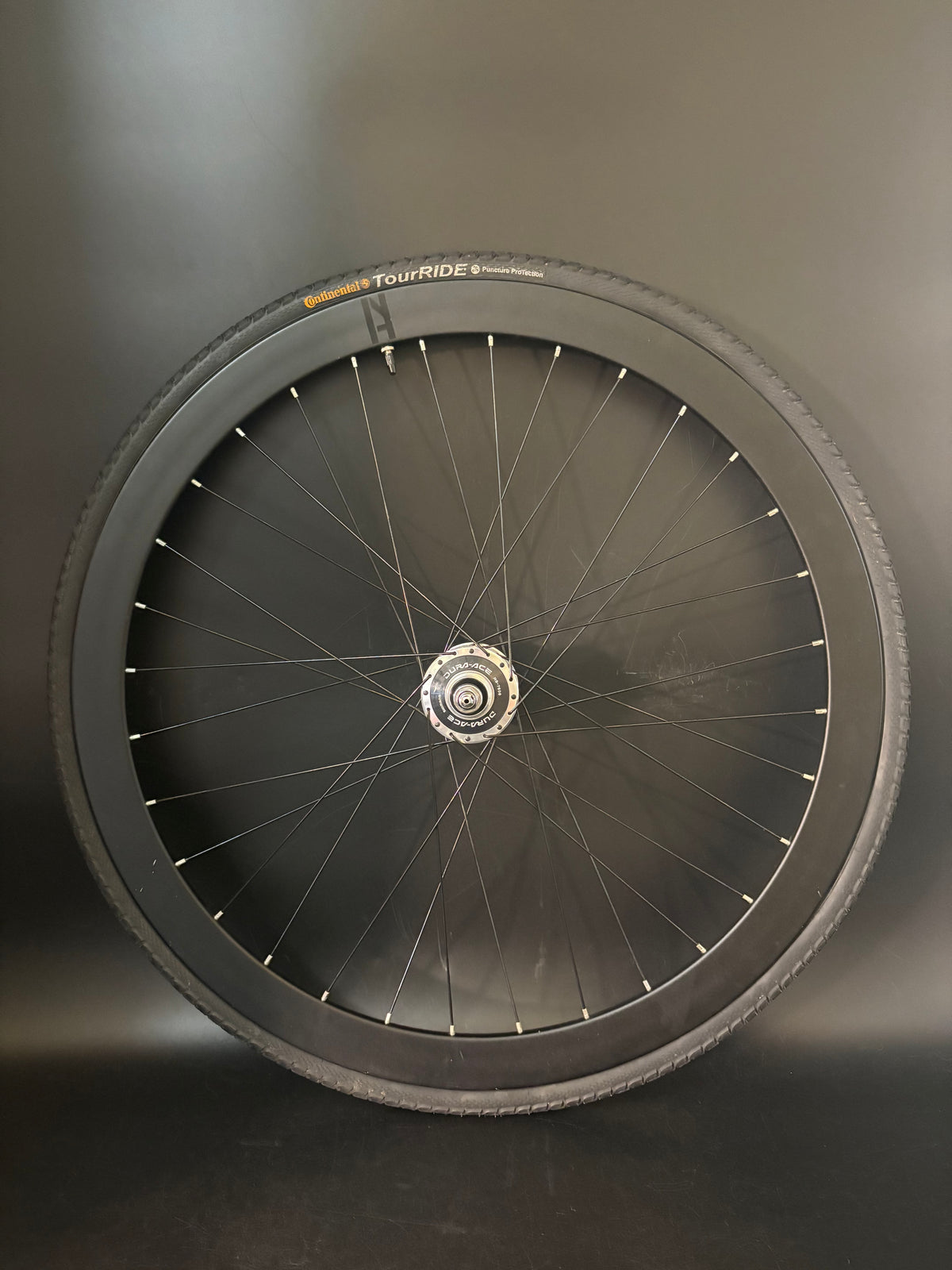 H Plus Son Formation Face / Dura Ace 7600 Rear Wheel Black 32h