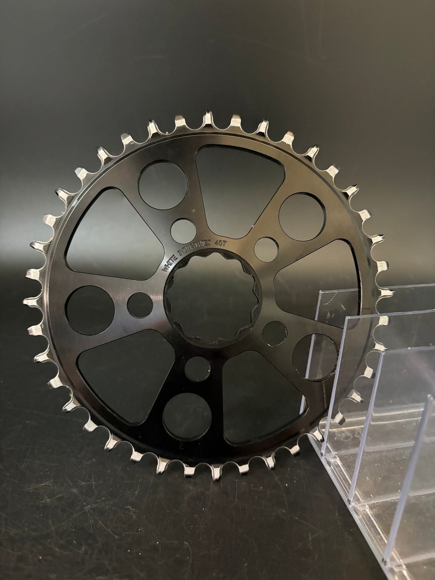 White Industries Narrow Wide Chainring Black 40t