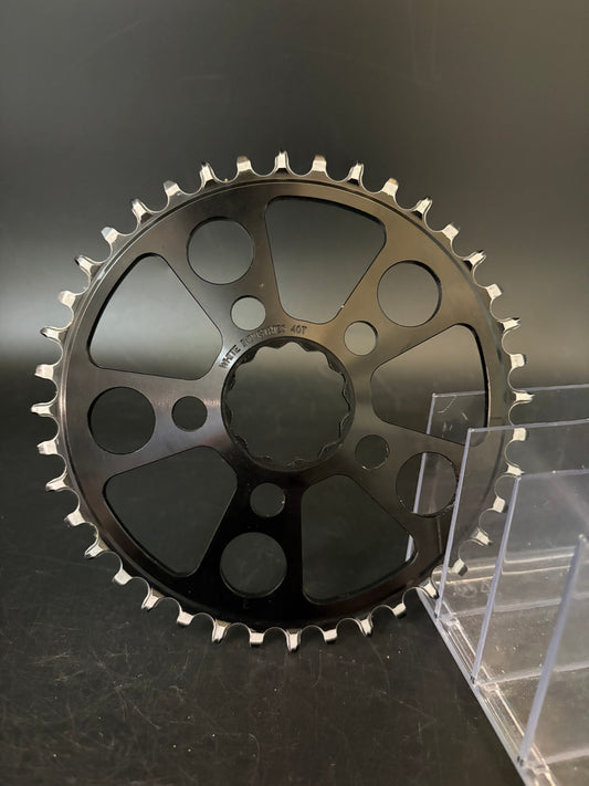 White Industries Narrow Wide Chainring Black 40t