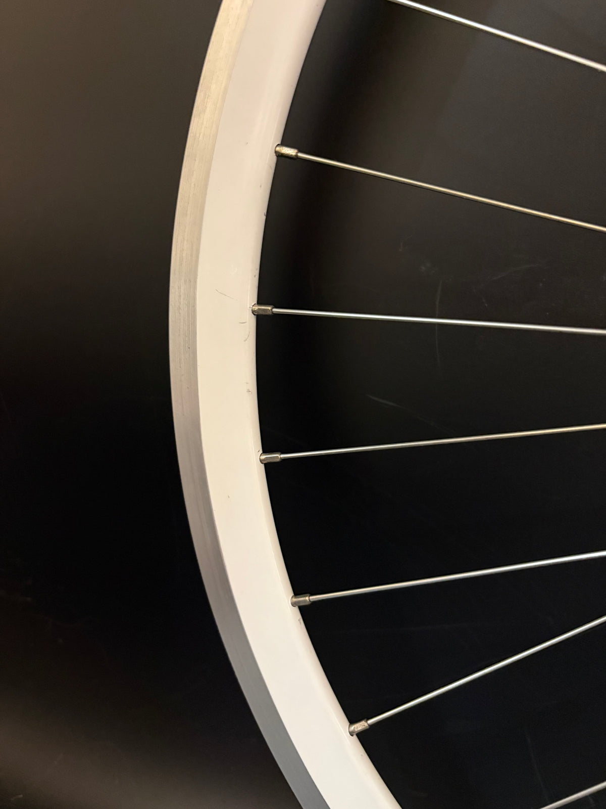 Velocity Deep V Machined White / Phil Wood HF Pink Wheelset 32h