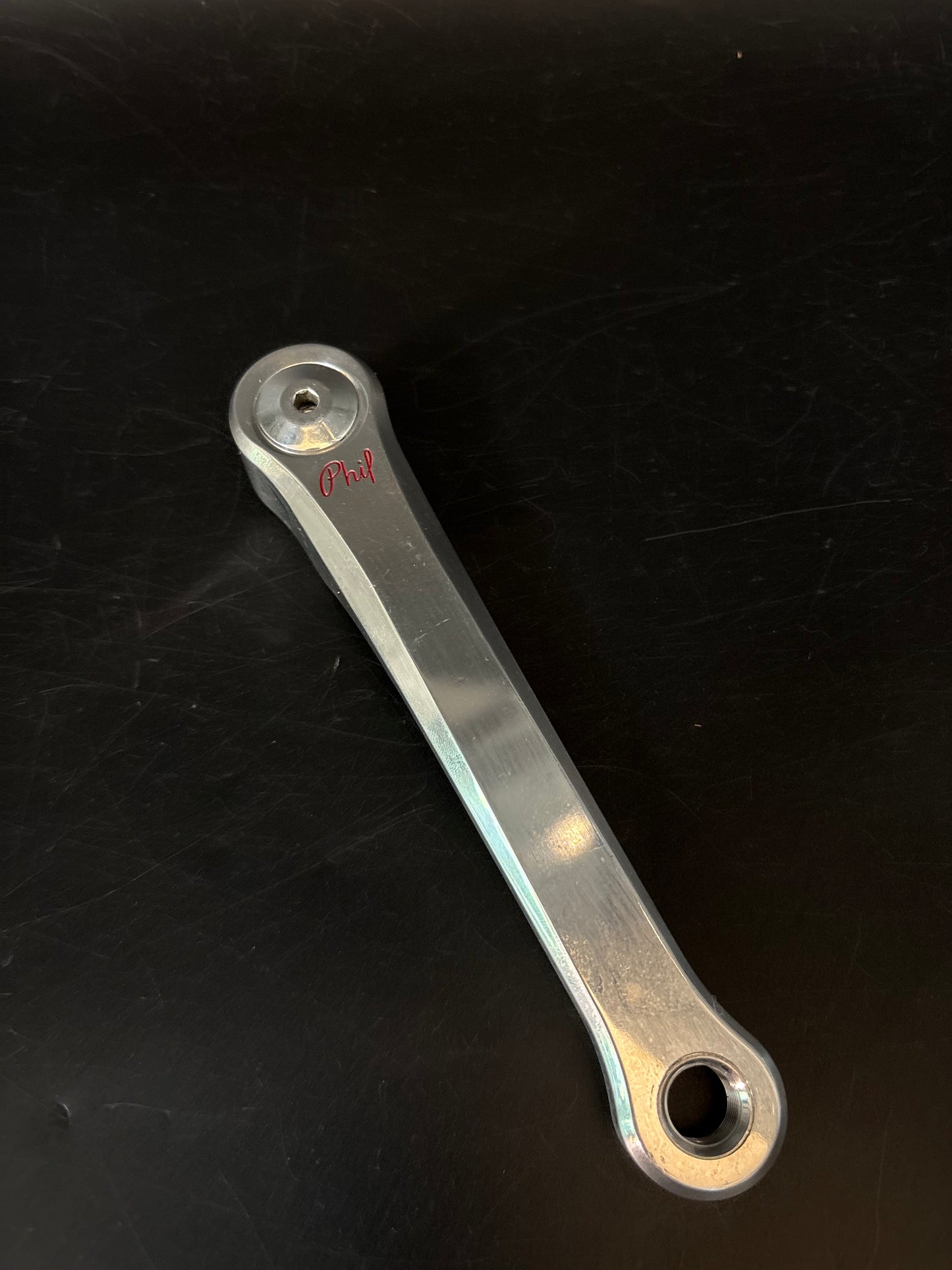Phil Wood Track Crankset Silver 165mm 48t