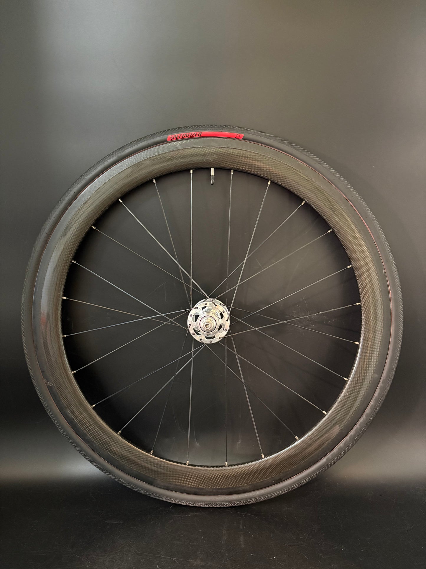 Unbranded 50mm Carbon Clincher / Paul Rear Wheel 24h