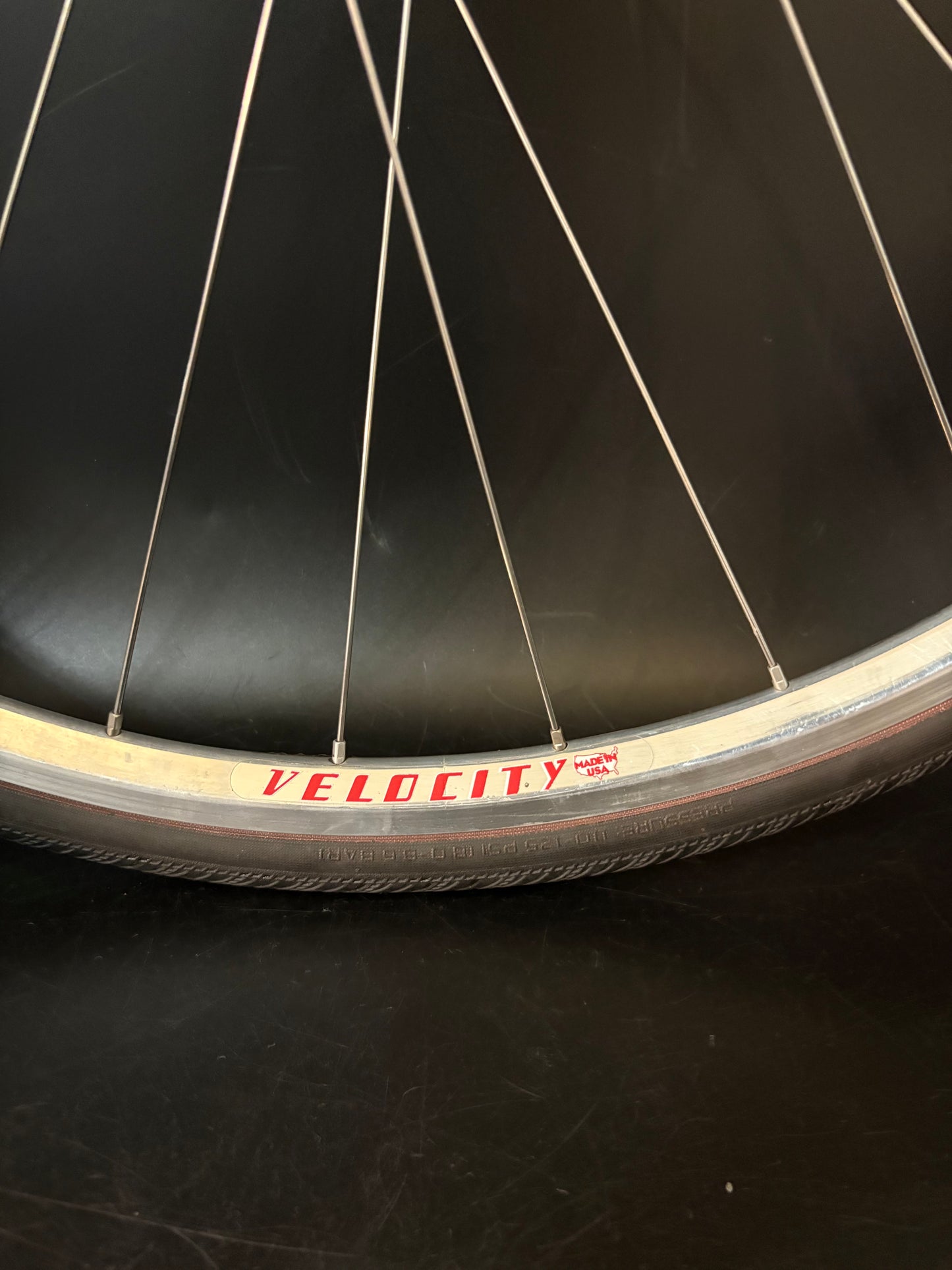 Velocity A23 Silver / White Industries Eno 130mm Rear Wheel 28h
