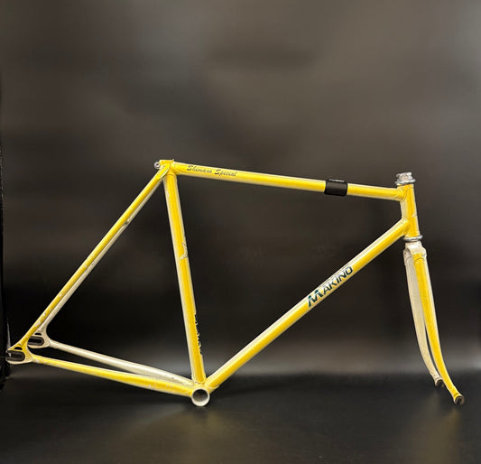 Makino NJS Frameset Yellow Fade 52cm ST 52.5cm TT