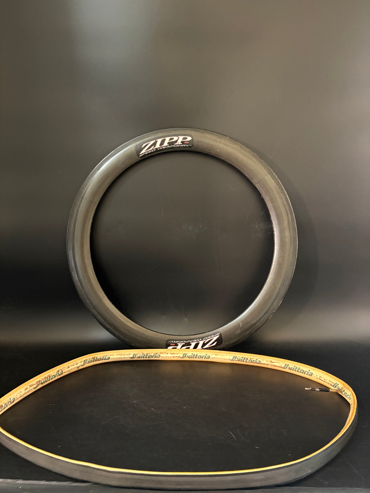 Zipp 60mm Carbon Tubular Rim 650c w/ Tire