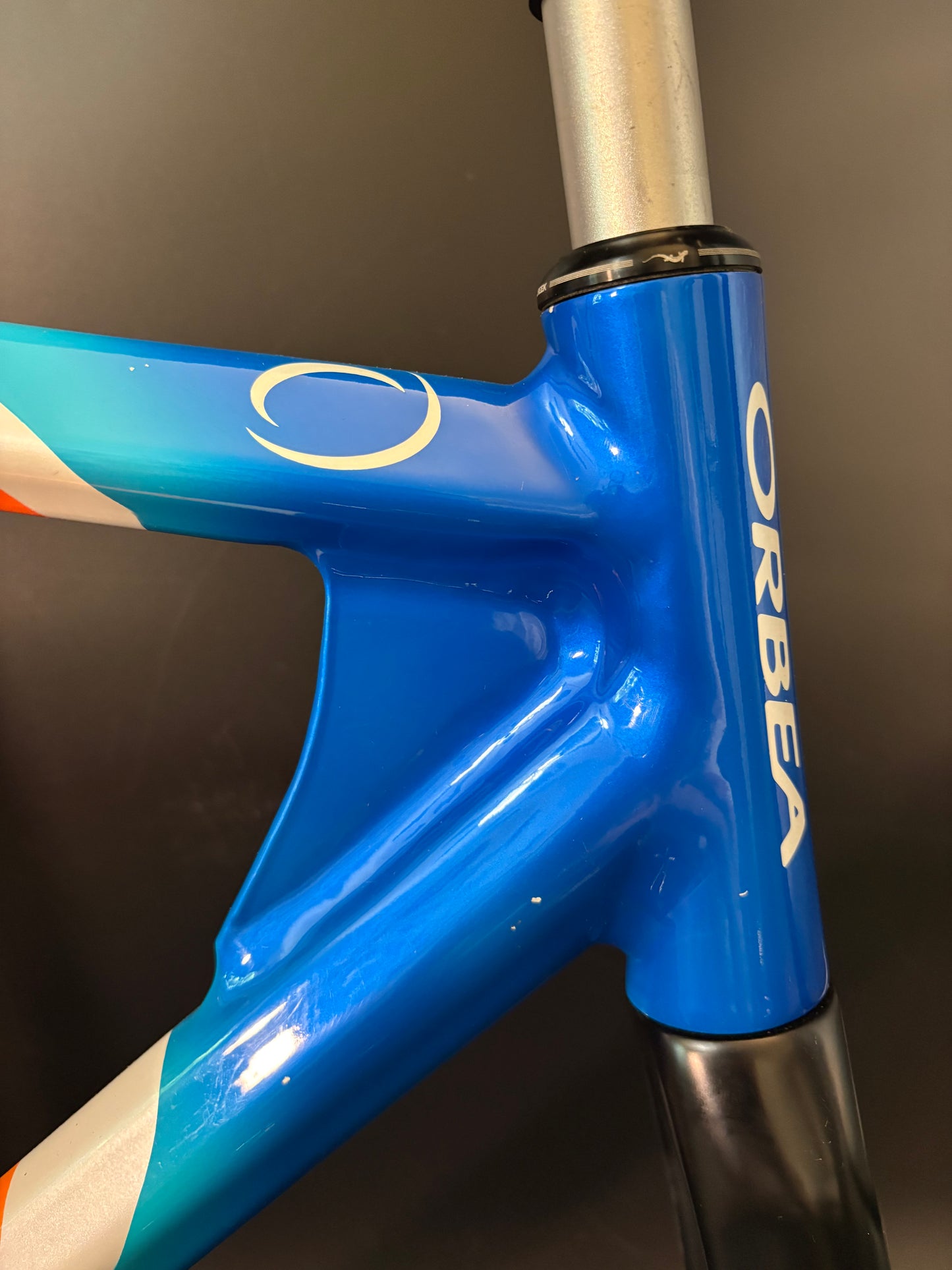 Orbea Lobular Pista Frameset Team Euskaltel Orange/Blue 57sm ST 54cm TT