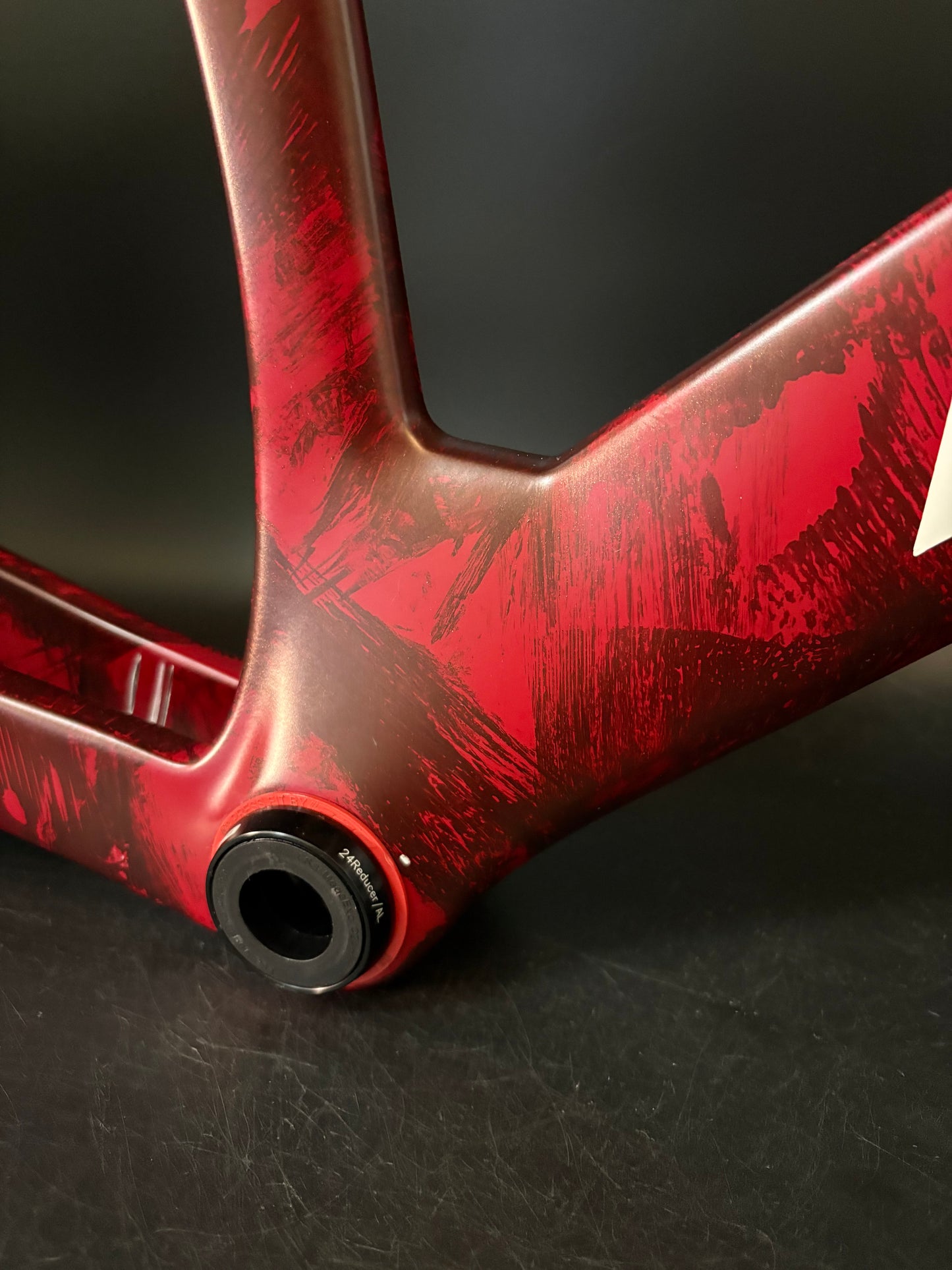 Hedrick Carbon Frameset Red Marble 50cm ST 56cm TT