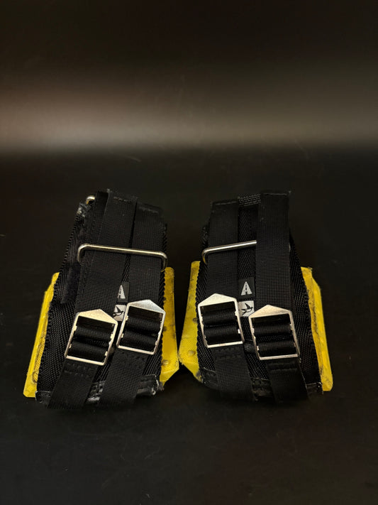 Theory Platform Pedals Yellow / Straps Pedal Setup