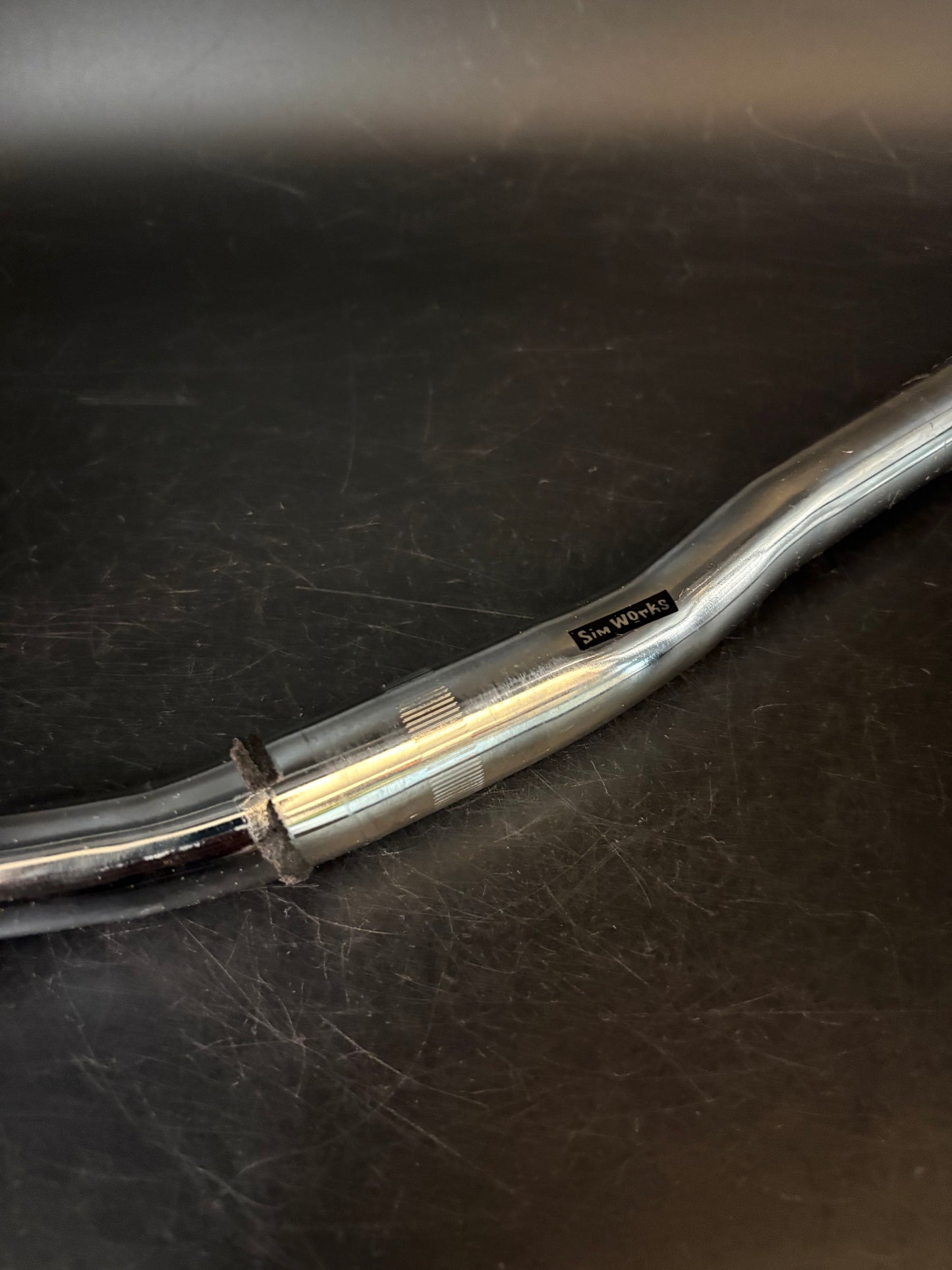 SimWorks MowMow Riser Handlebar Chrome 700mm 25.4