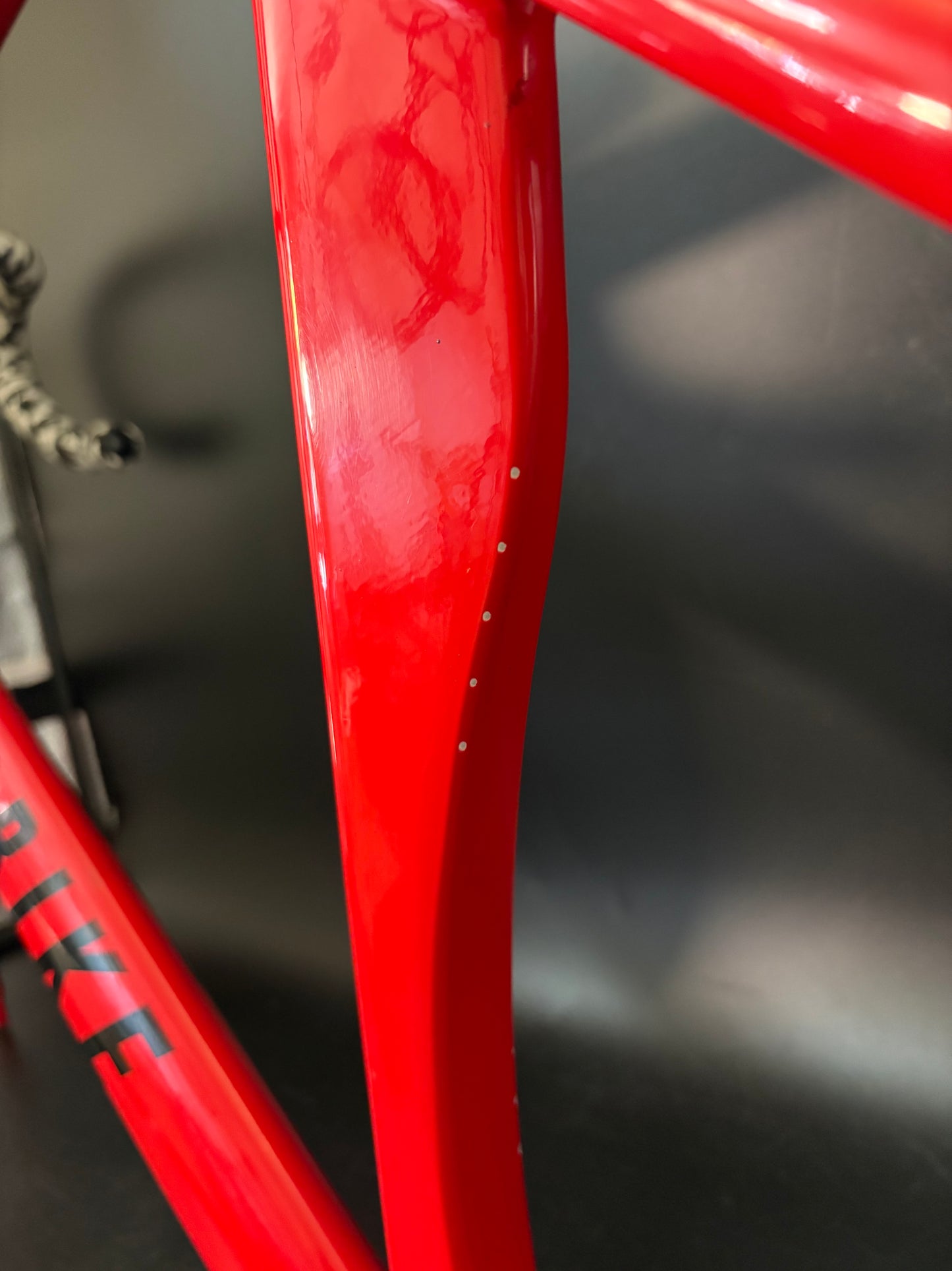 Fabricbike Aero Frameset Red 54cm w/ Stem + Drops
