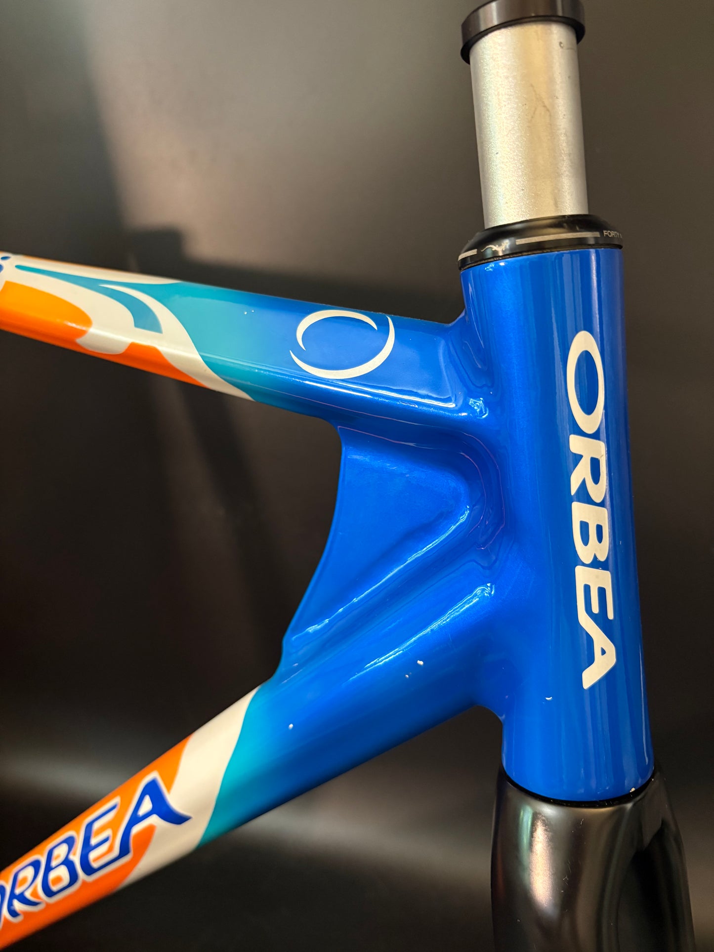 Orbea Lobular Pista Frameset Team Euskaltel Orange/Blue 57sm ST 54cm TT