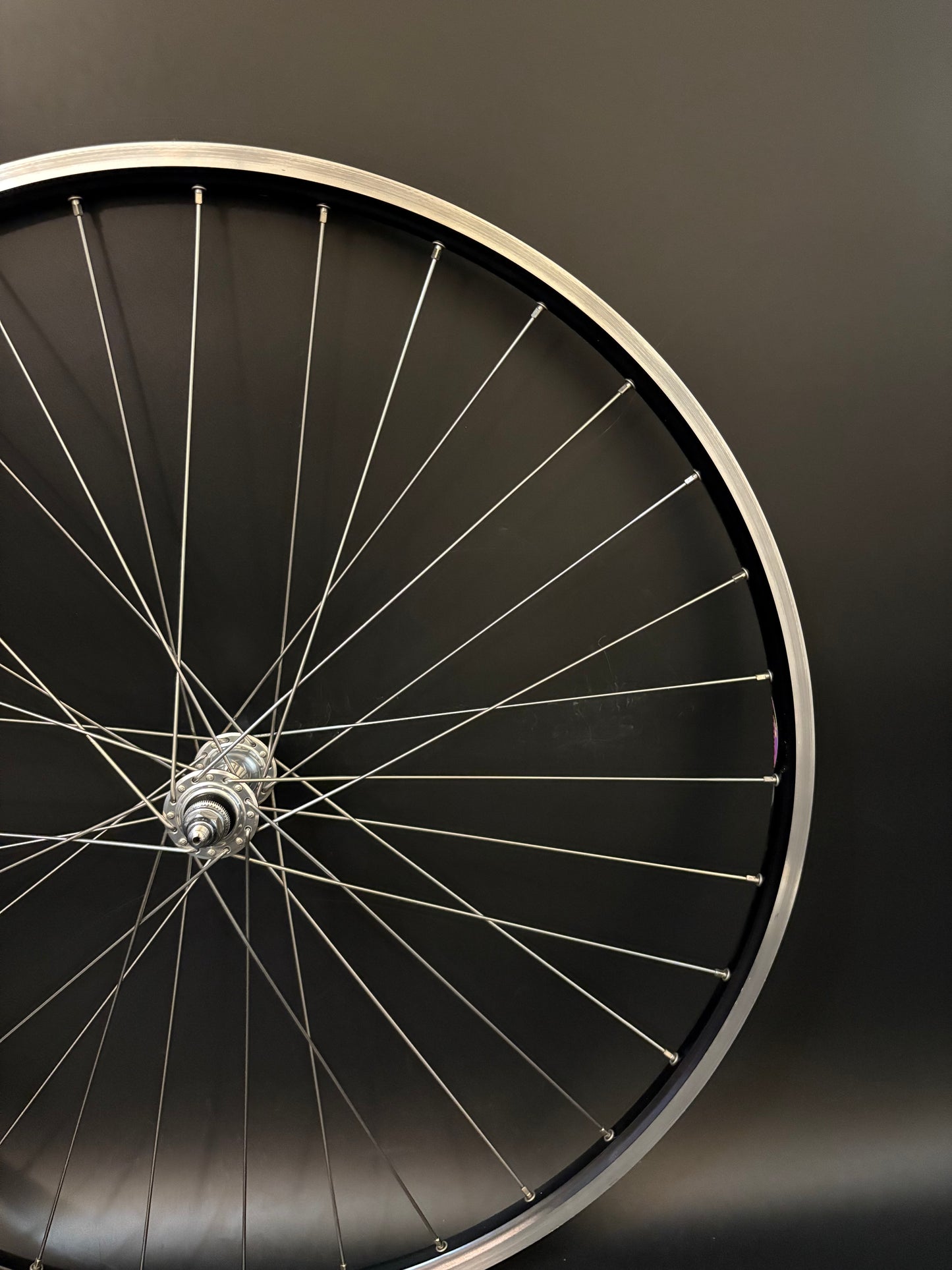 Mavic Open Pro Black Machined / Dura Ace 7710 Low Flange Wheelset 32h