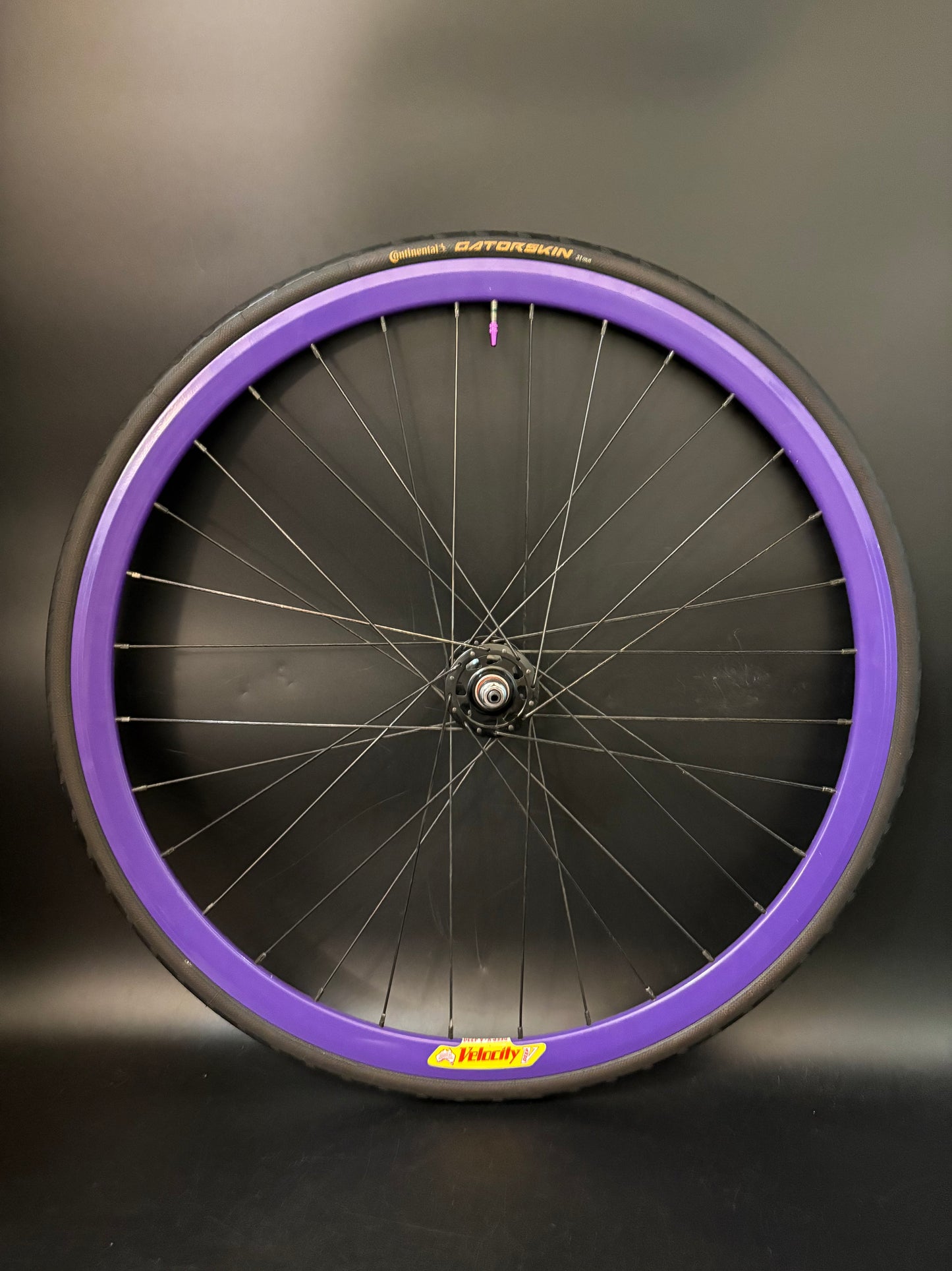 Velocity Deep V Purple / Origin 8 Wheelset 32h