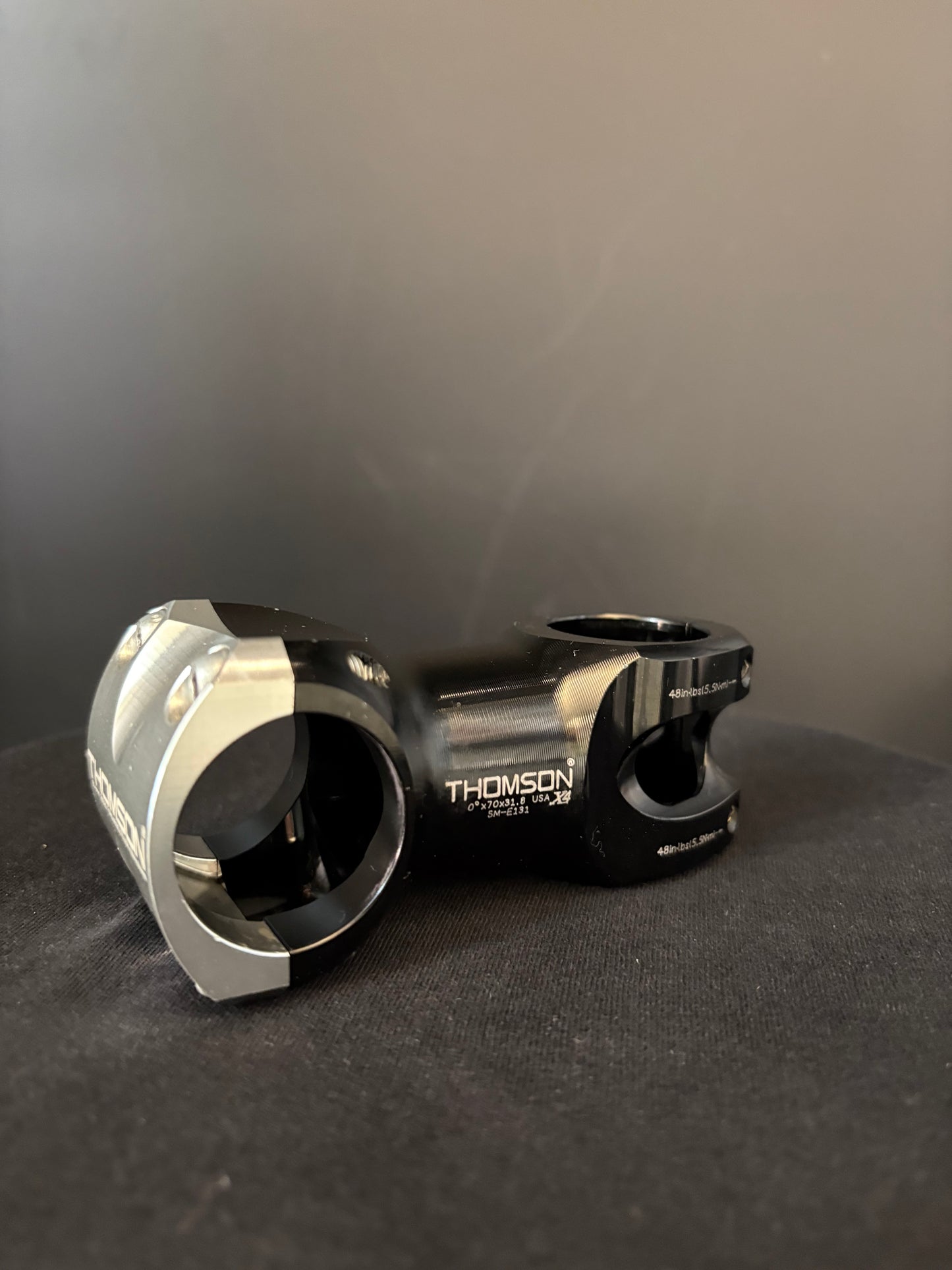 Thomson X4 Stem Black/Silver 70mm 31.8 0deg