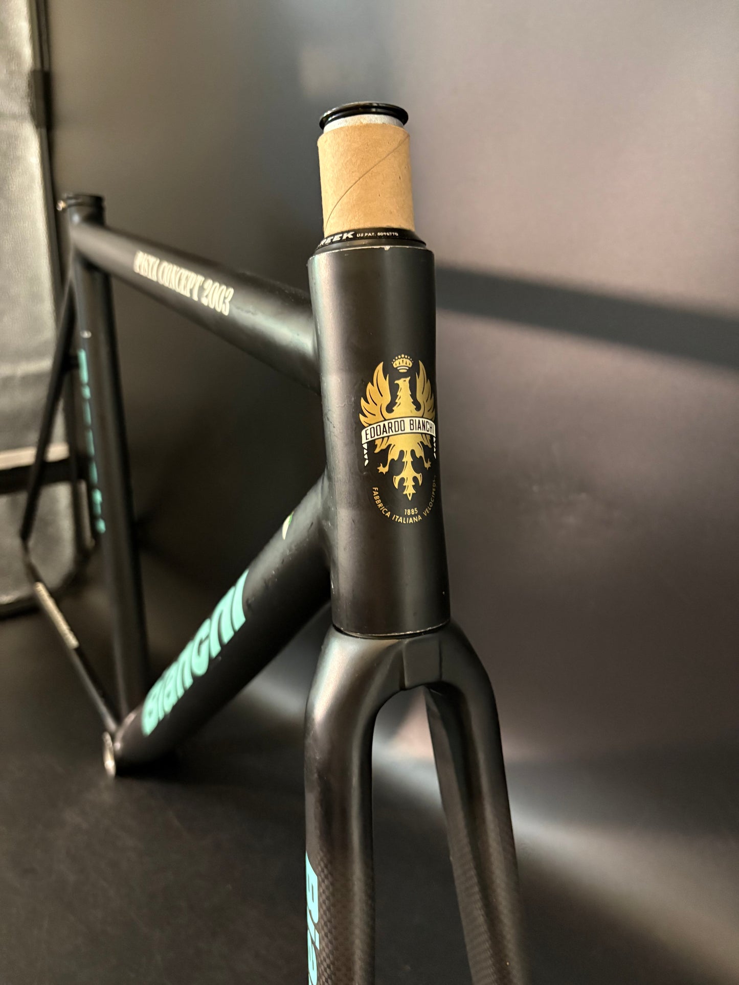 CRACKED Bianchi Pista Concept 2003 Frameset Black 55cm