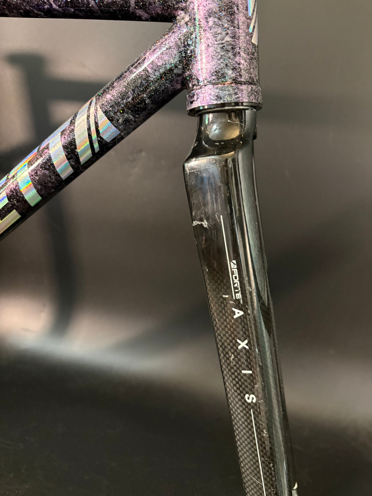 Vendetta Triple T Frameset Purple Marble Sparkle XS