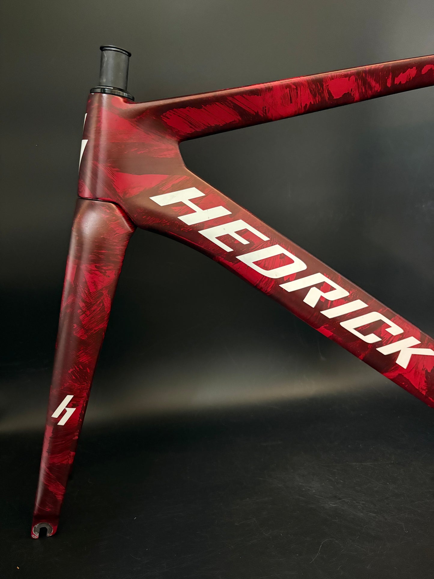 Hedrick Carbon Frameset Red Marble 50cm ST 56cm TT