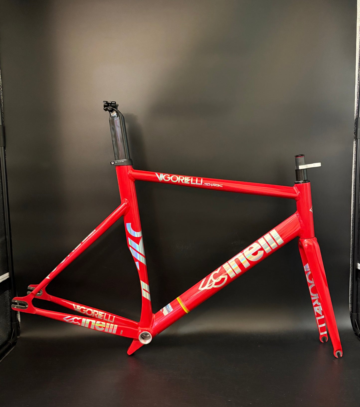 Cinelli Vigorelli Shark Frameset Red 56cm #2