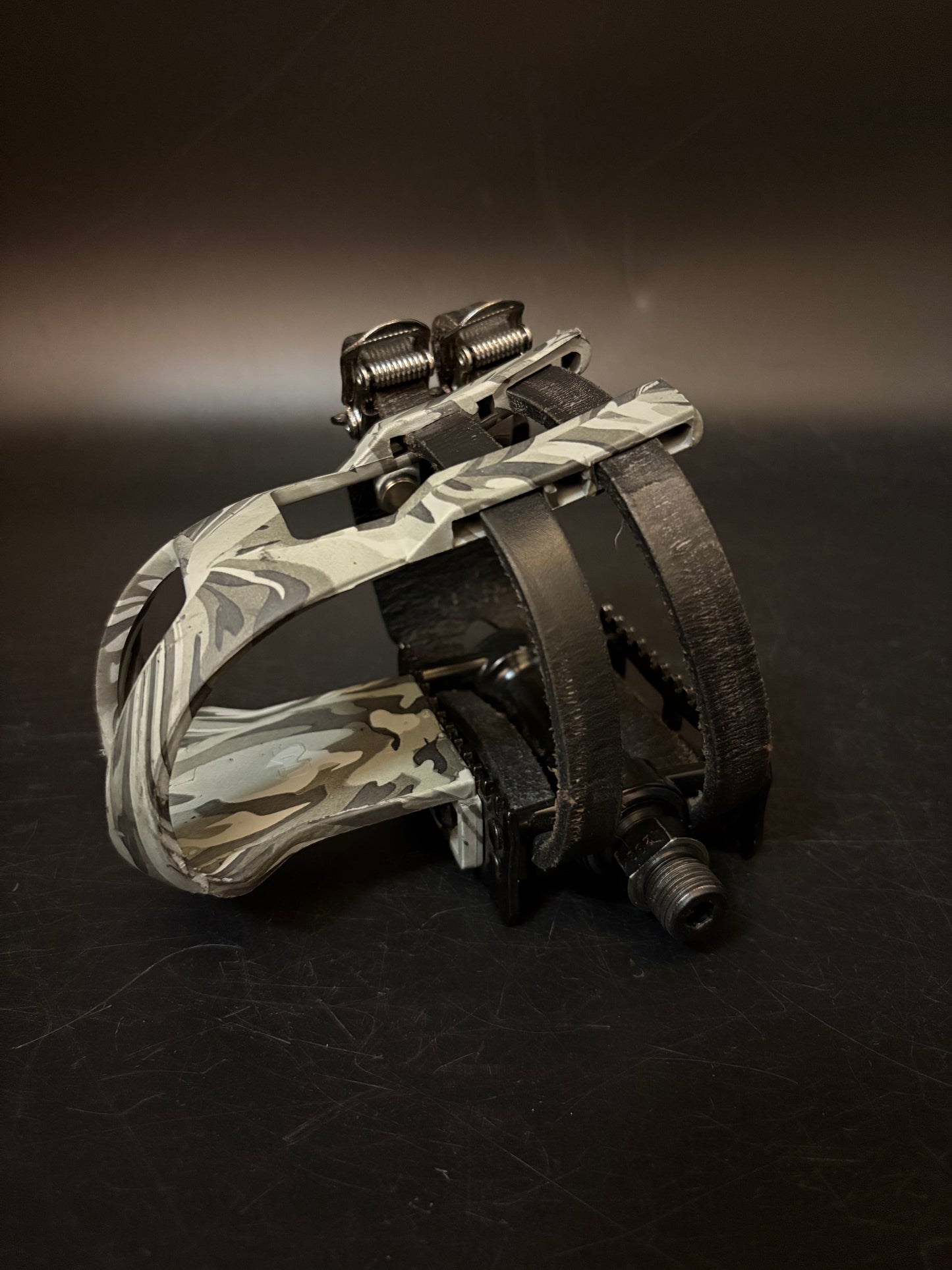 MKS Mash Black / Unbranded Leather Double Straps Pedal Setup