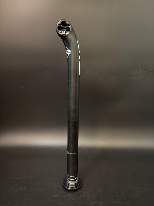 Enve White Logo Setback Seatpost Carbon 31.6 400mm