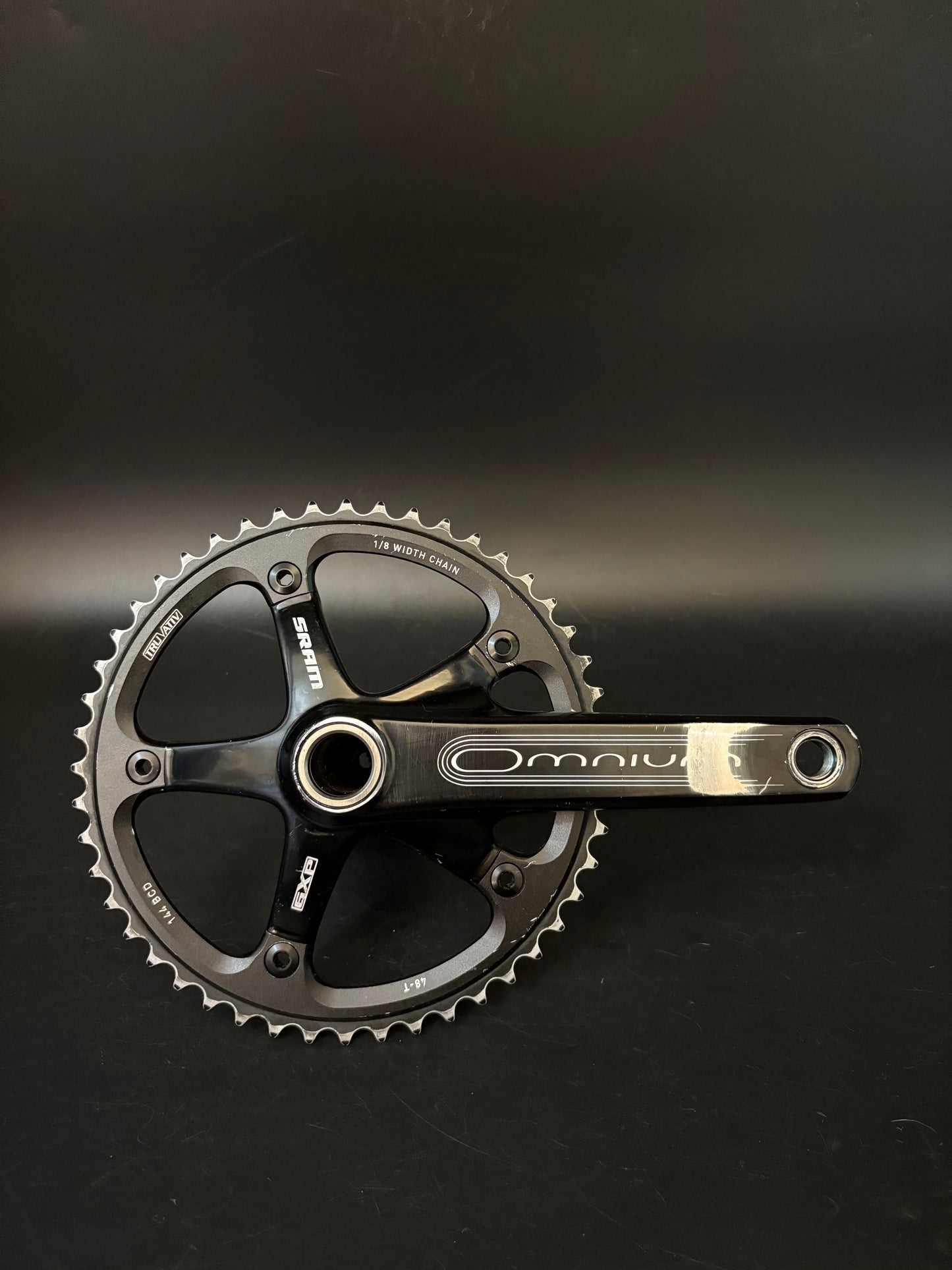 Sram Omnium Crankset Black 165mm 48t
