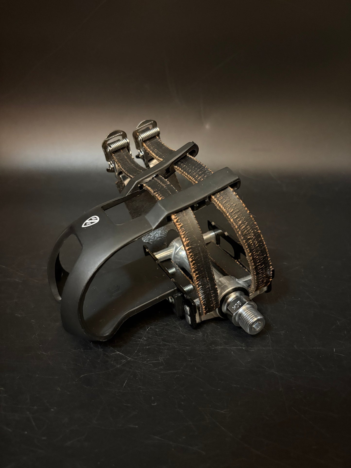 MKS Sylvan Black / All City Leather Double Straps Pedal Setup