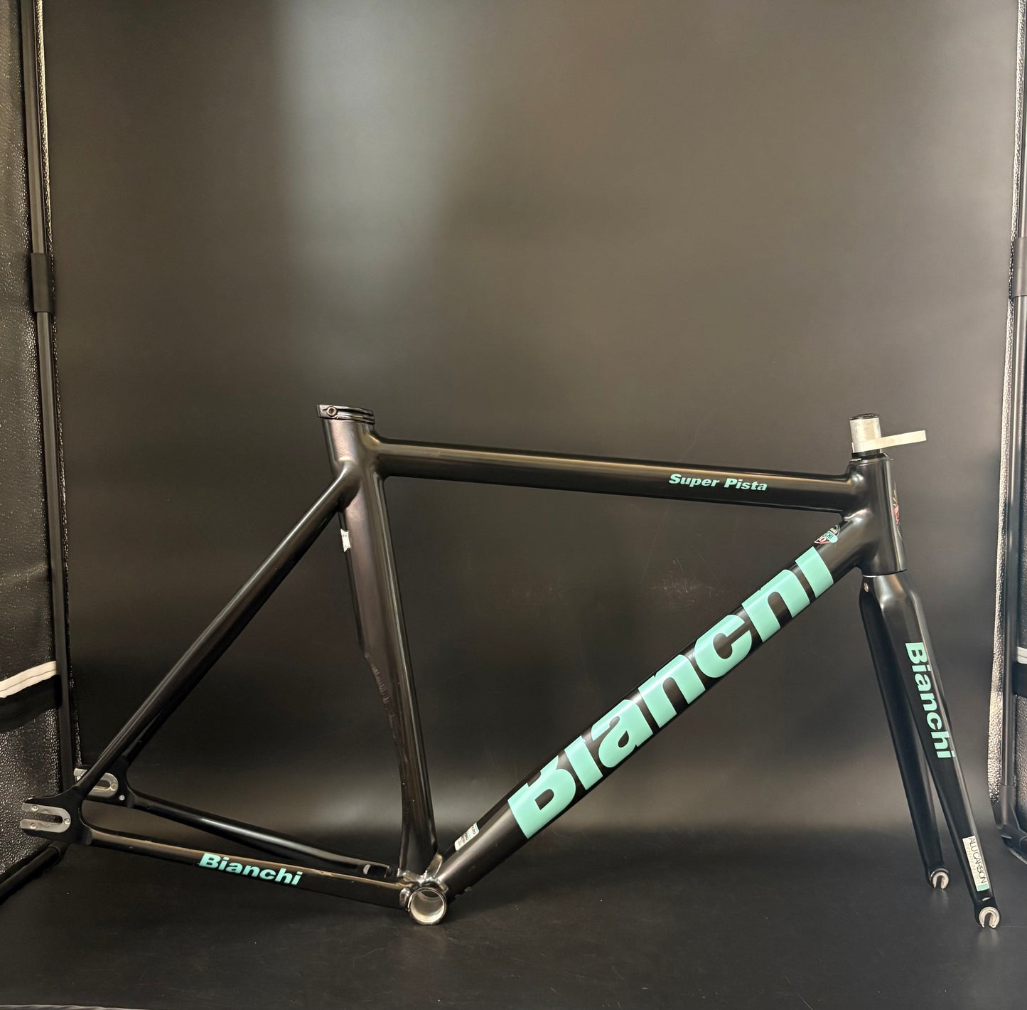 Bianchi Super Pista Frameset Black/Celeste 53cm