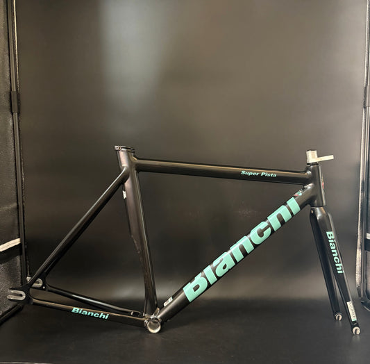Bianchi Super Pista Frameset Black/Celeste 53cm