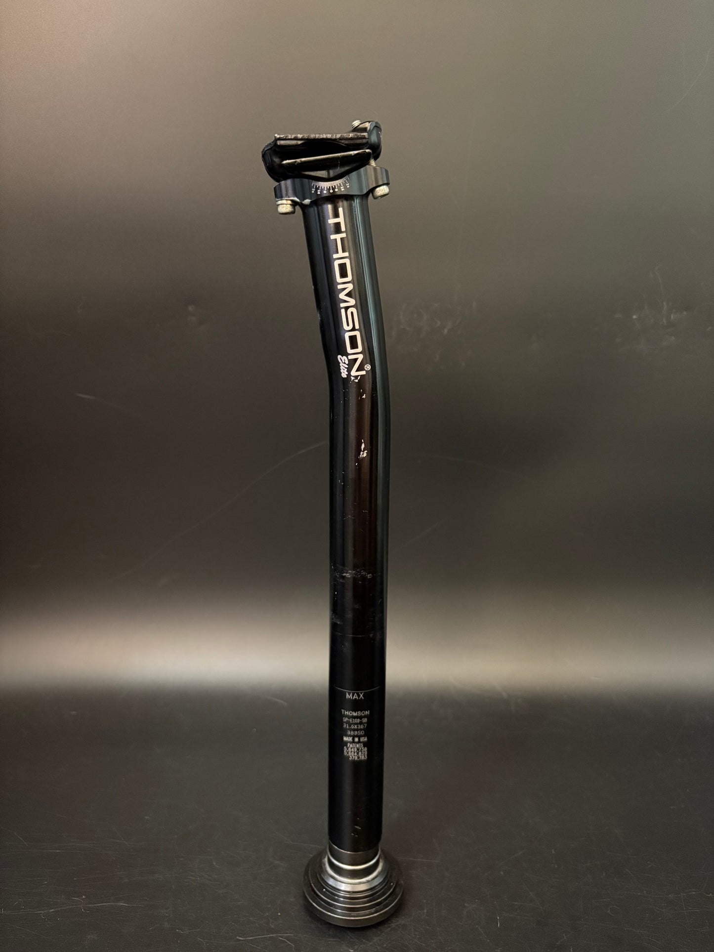 Thomson Elite Setback Seatpost Black 31.6 367mm