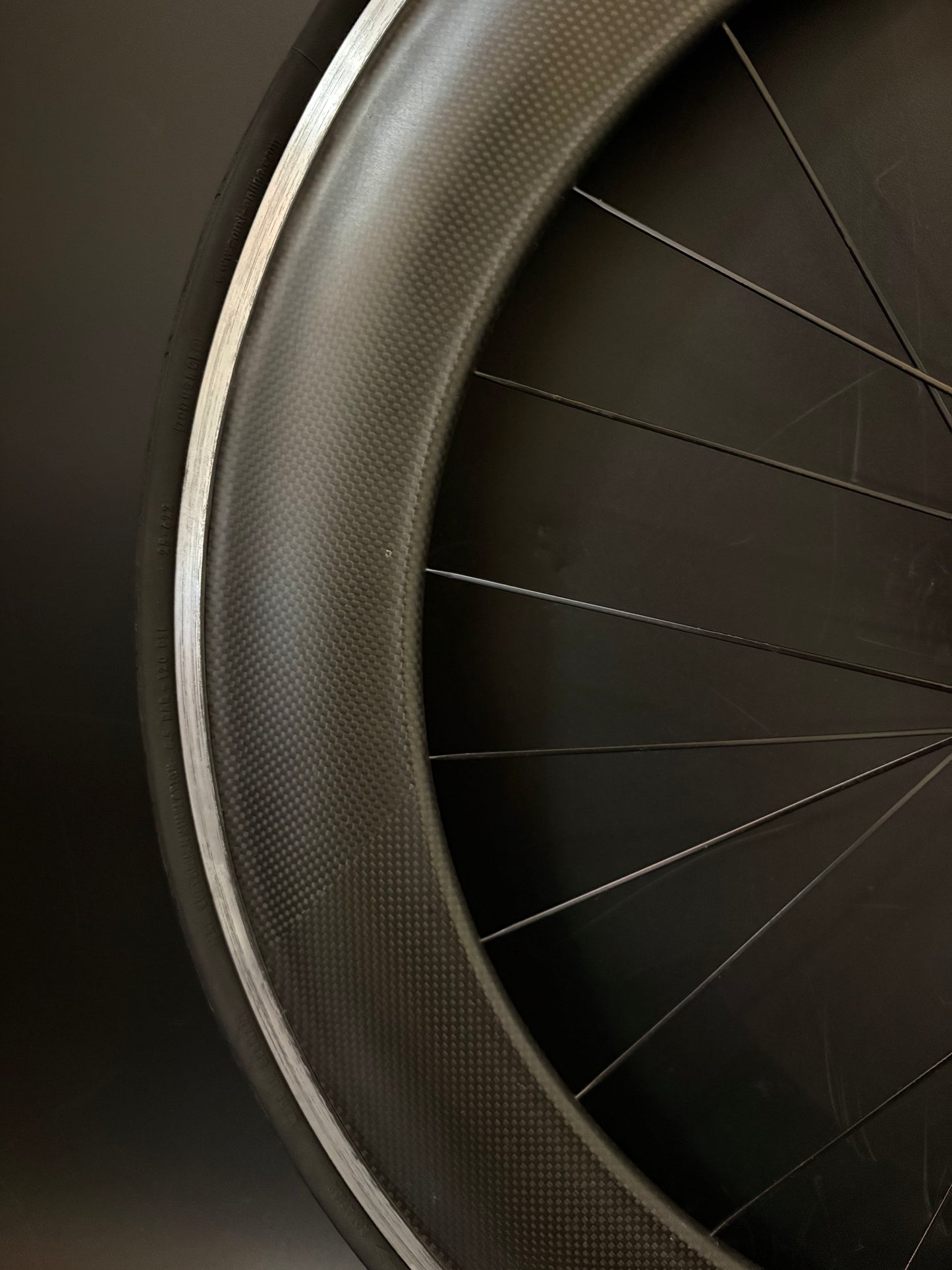 Unbranded Carbon Clincher 80mm / Gran Compe LF Black Rear Wheel 24h