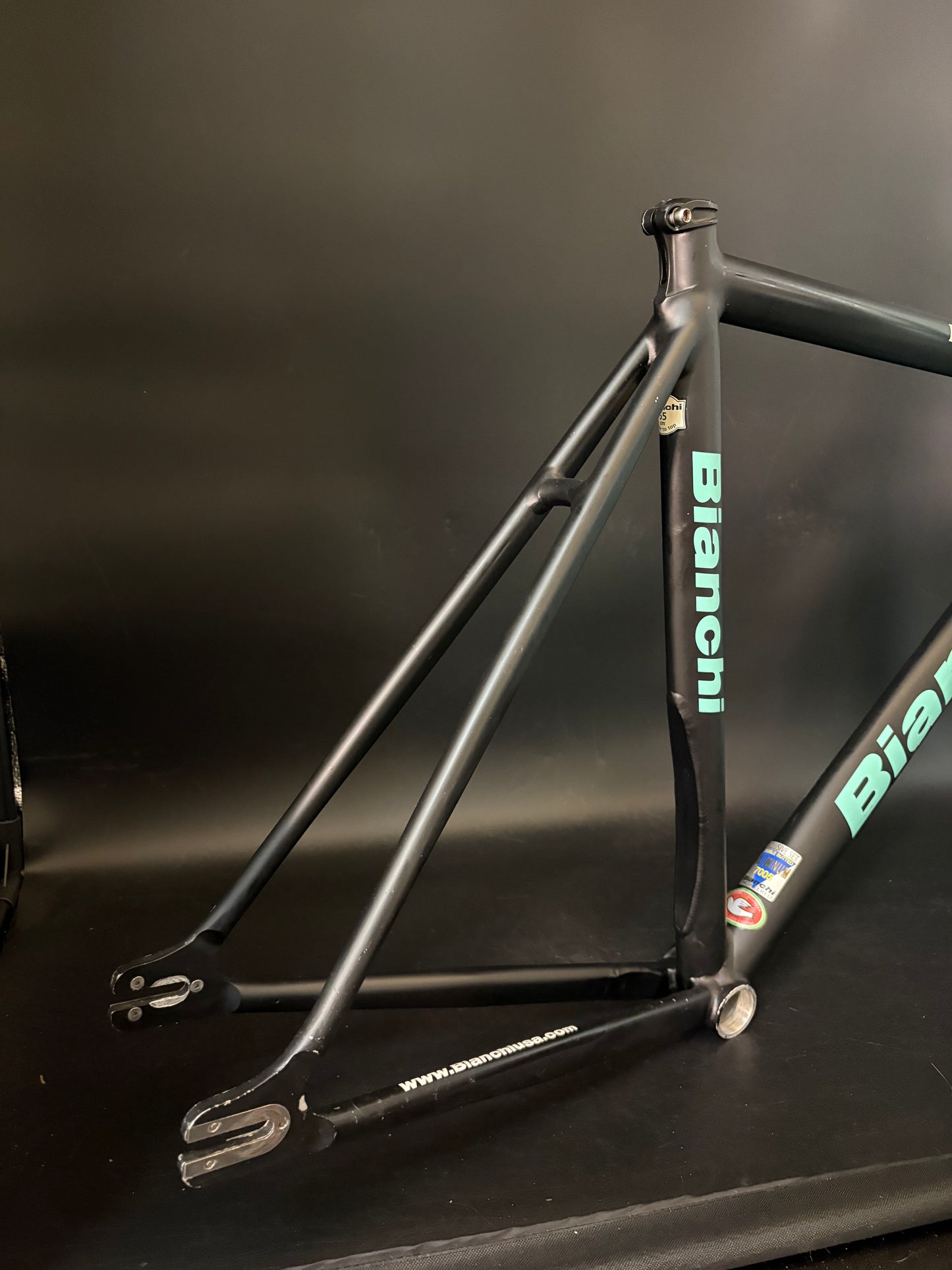 CRACKED Bianchi Pista Concept 2003 Frameset Black 55cm