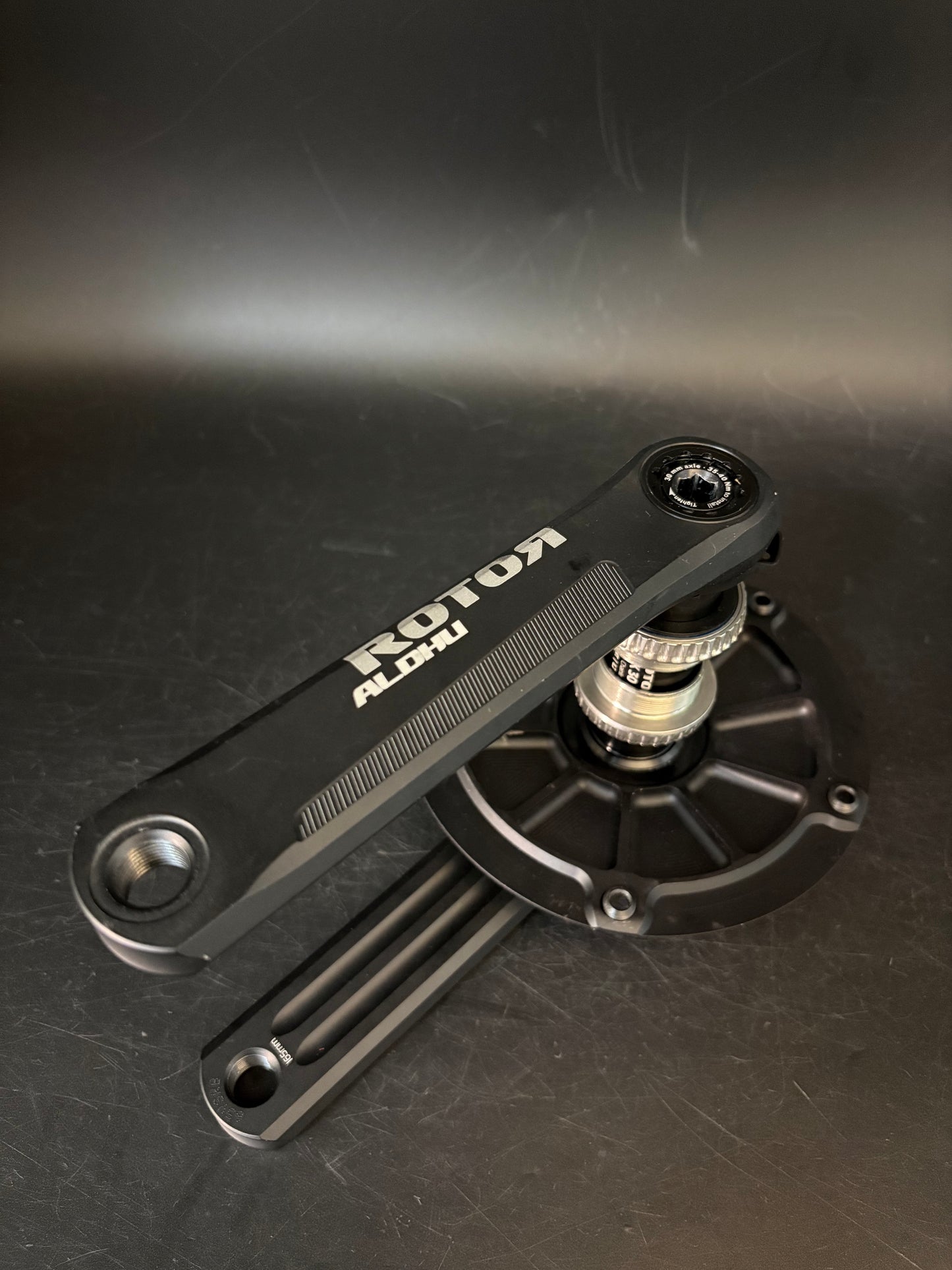 Rotor Aldhu Cranks Black 165mm