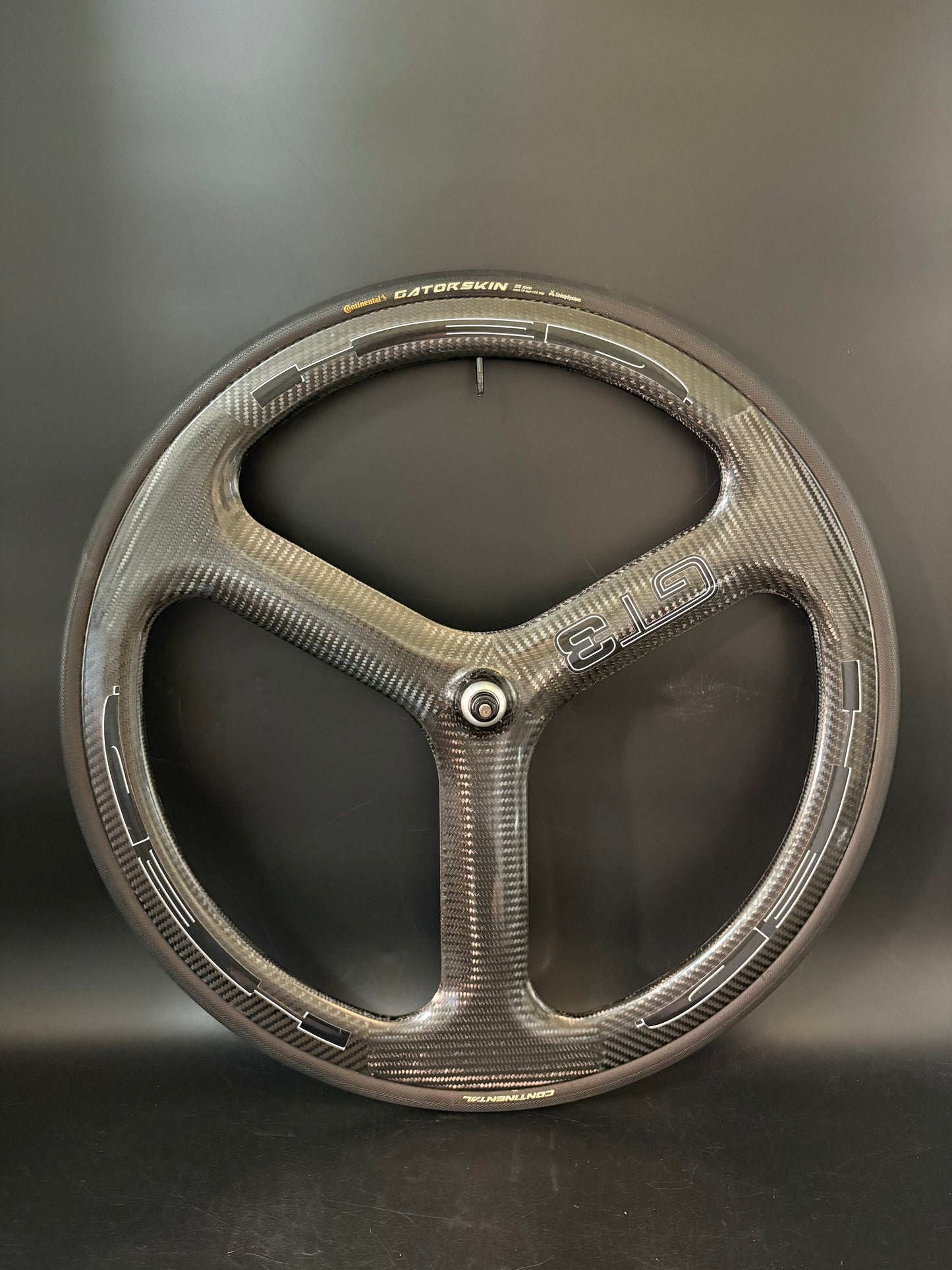 HED GT3 Tri Spoke Front Wheel Carbon Tubular