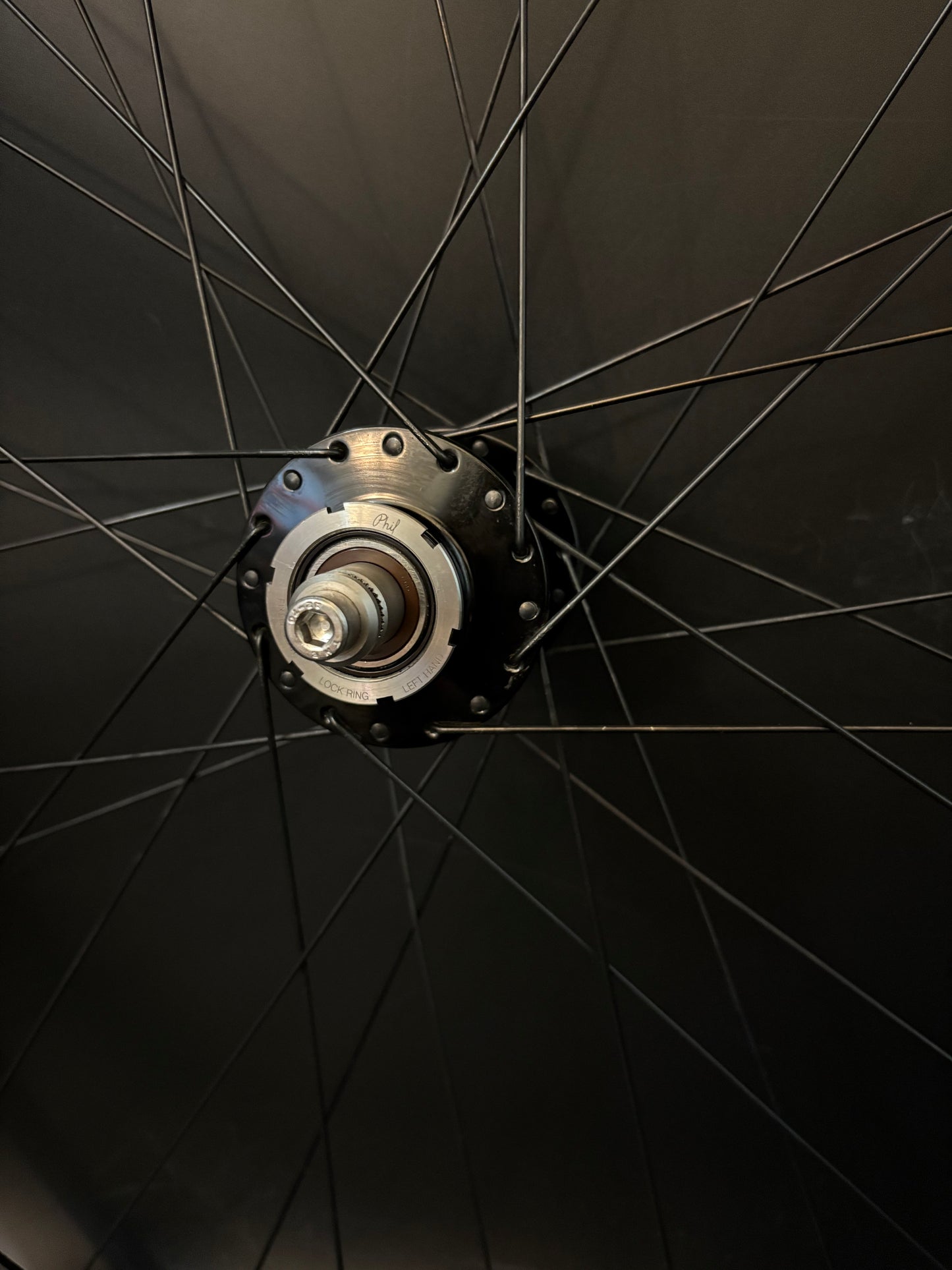 H Plus Son Archetype / Phil Wood HF Black Wheelset 32h