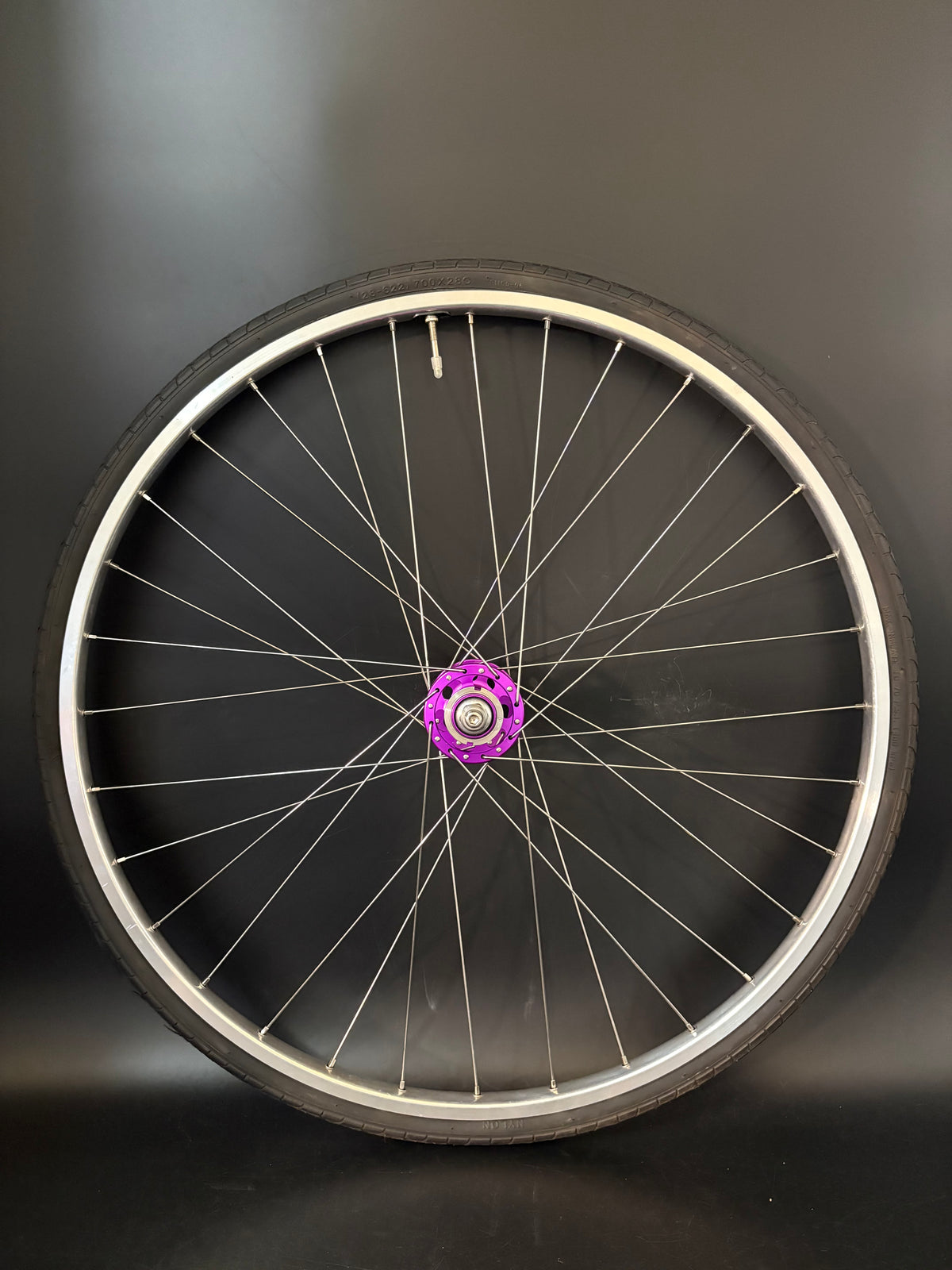 H Plus Son Tb14 Silver / Paul Components Purple Wheelset 32h
