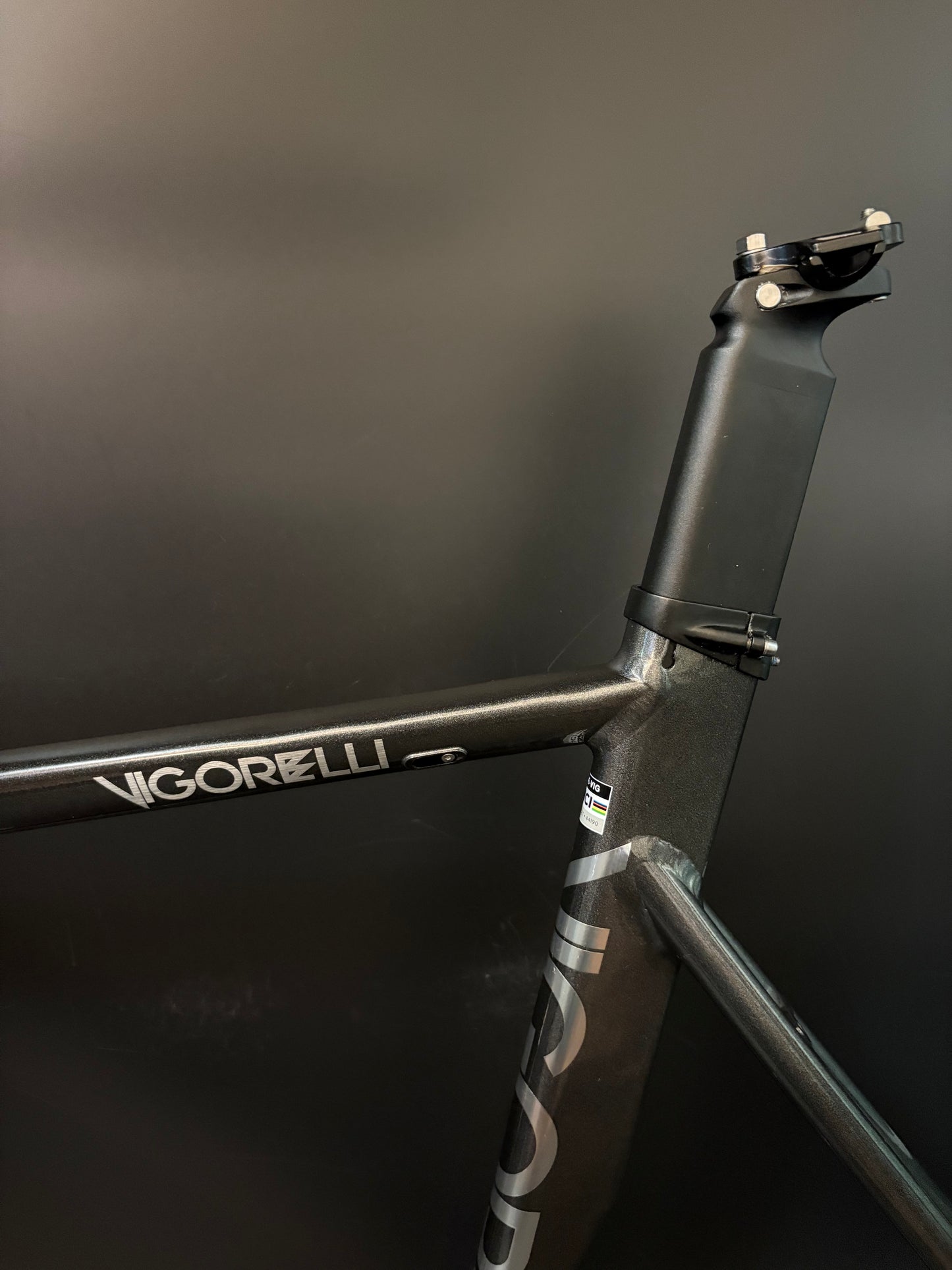 Cinelli Vigorelli 2024 Frameset Grey Rainbow Sparkle L