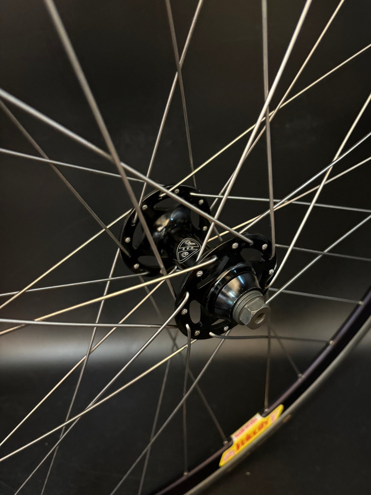 Velocity Deep V Black Machined / All City Wheelset 32h
