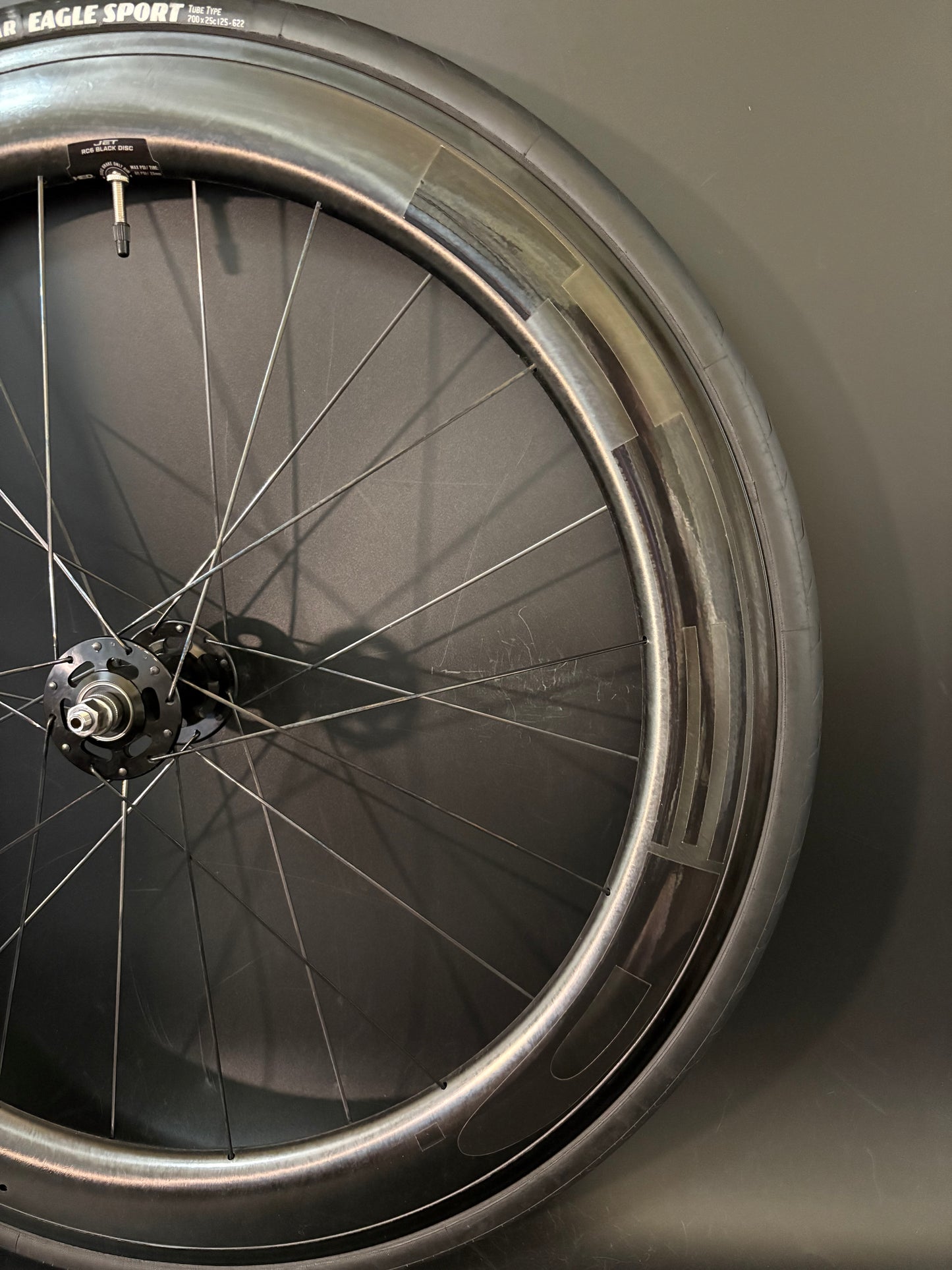 HED Jet RC6 Black Disc Wheelset Carbon 24h
