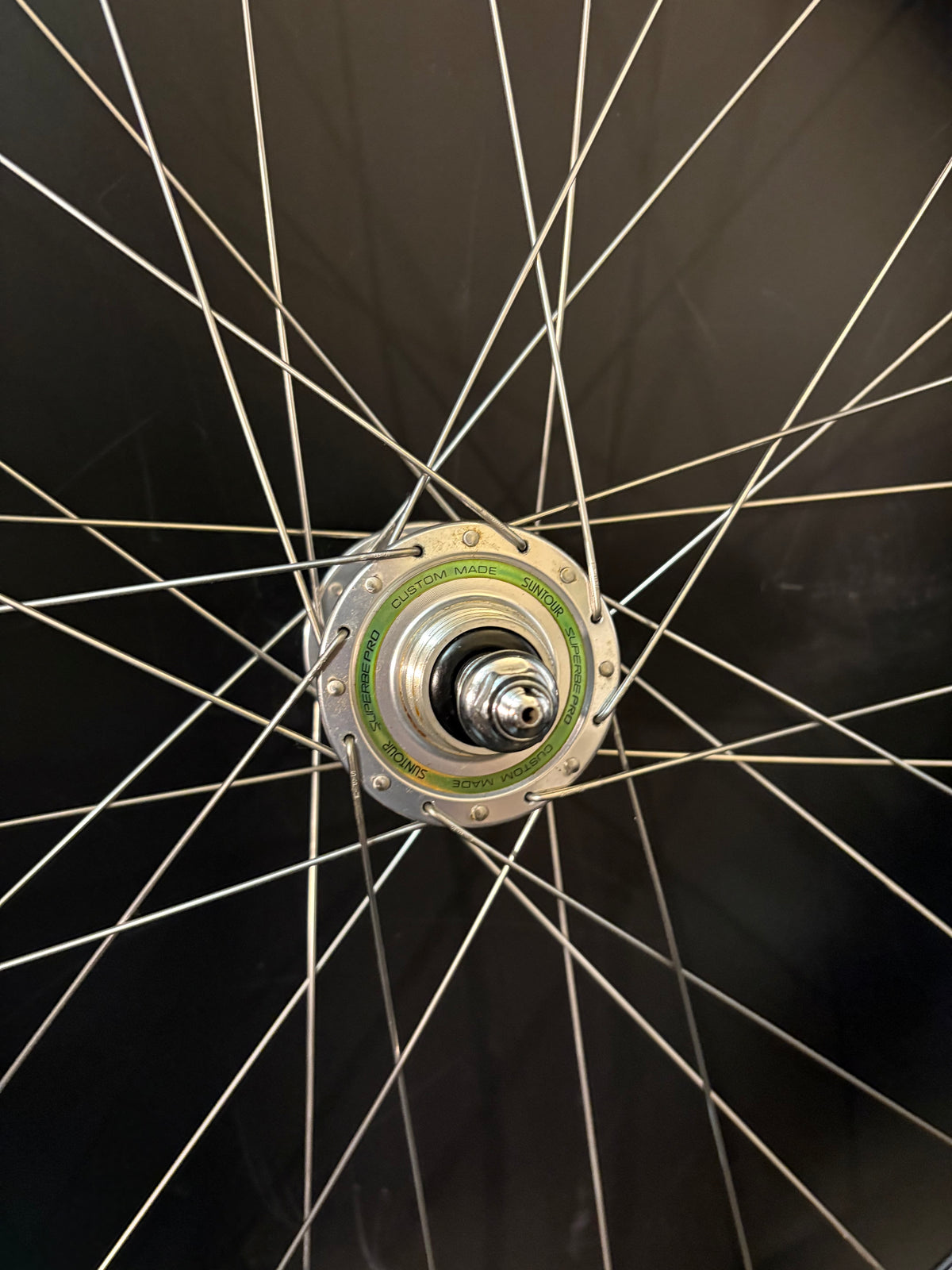 H Plus Son Formation Face Mirror Polish / Suntour Superbe Rear Wheel 32h