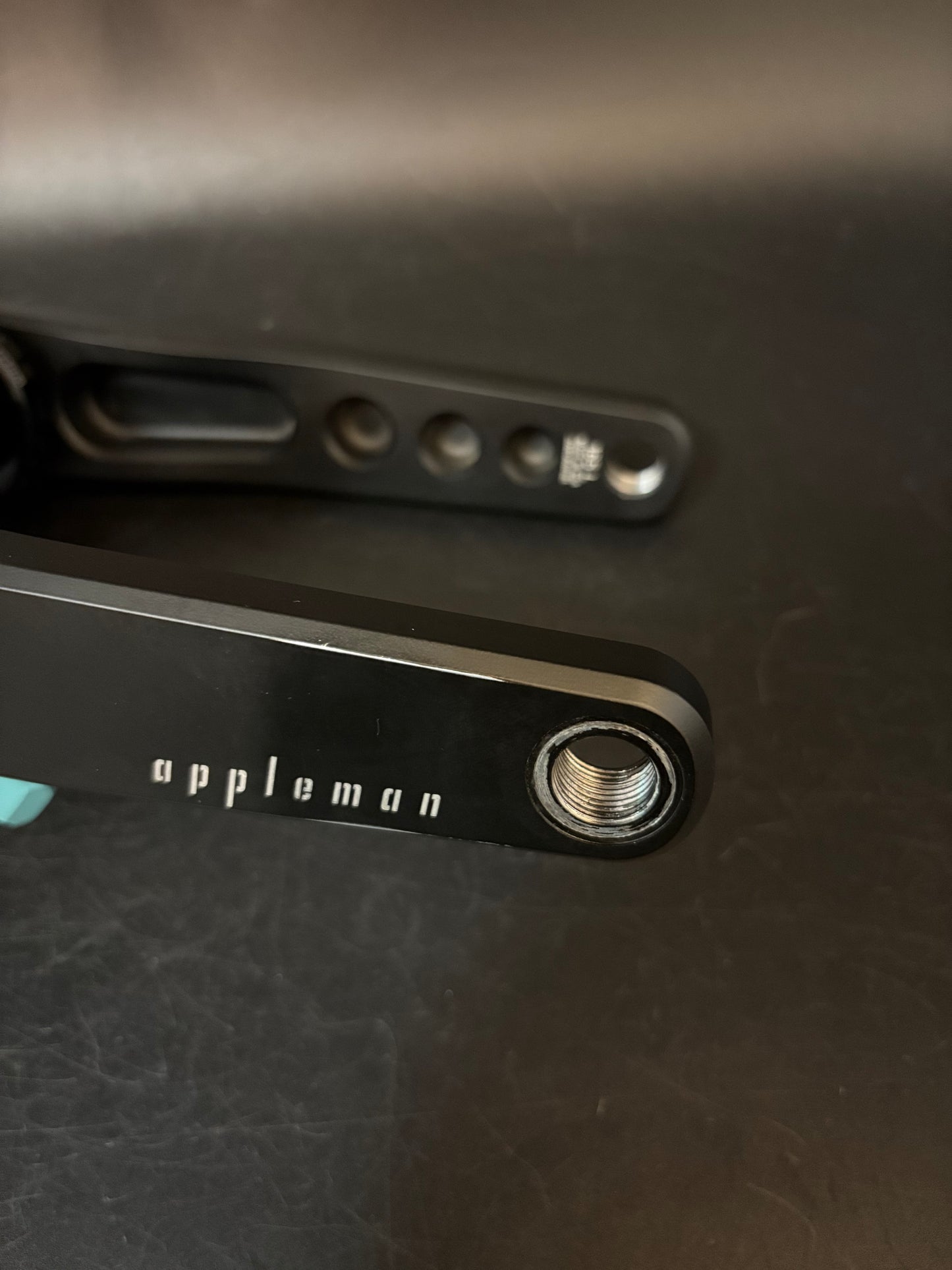 Appleman 2XR Track Cranks Black/Turquoise/Pink 165mm