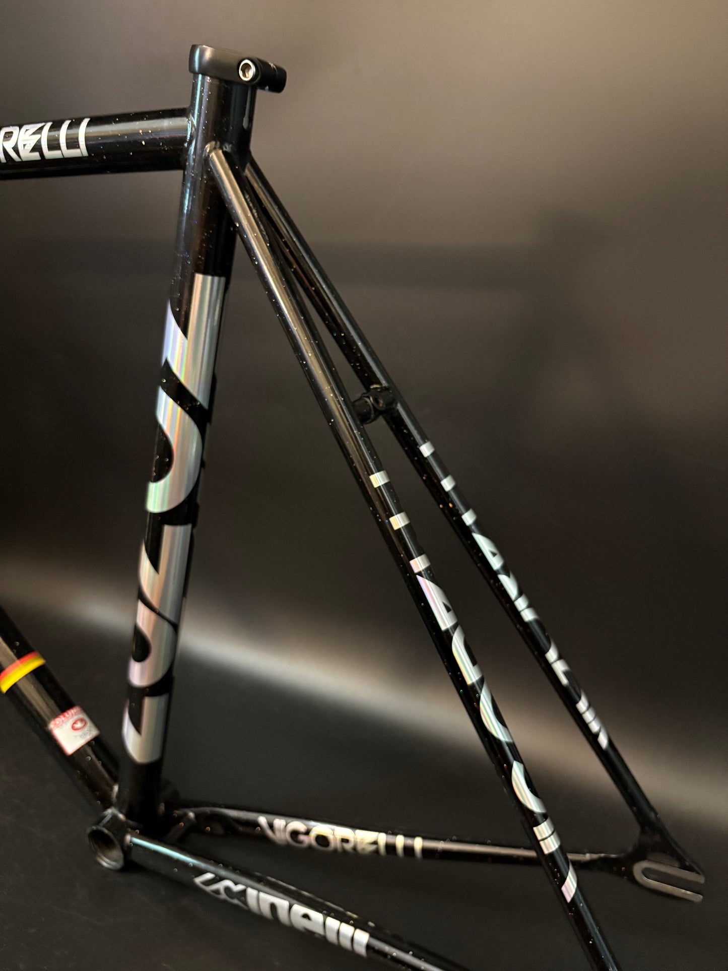 Cinelli Vigorelli Steel Frameset Black Sparkle L