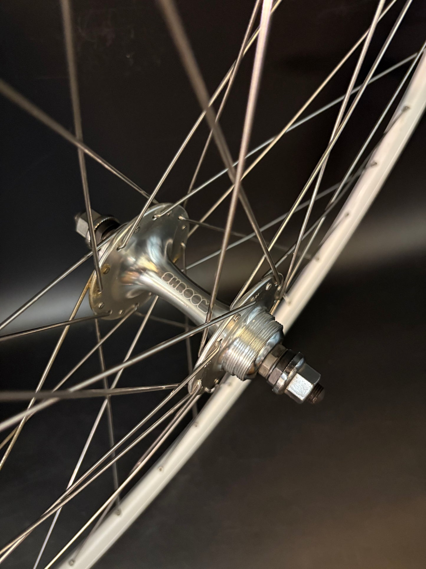 Shroom Components White Machined Wheelset 32h