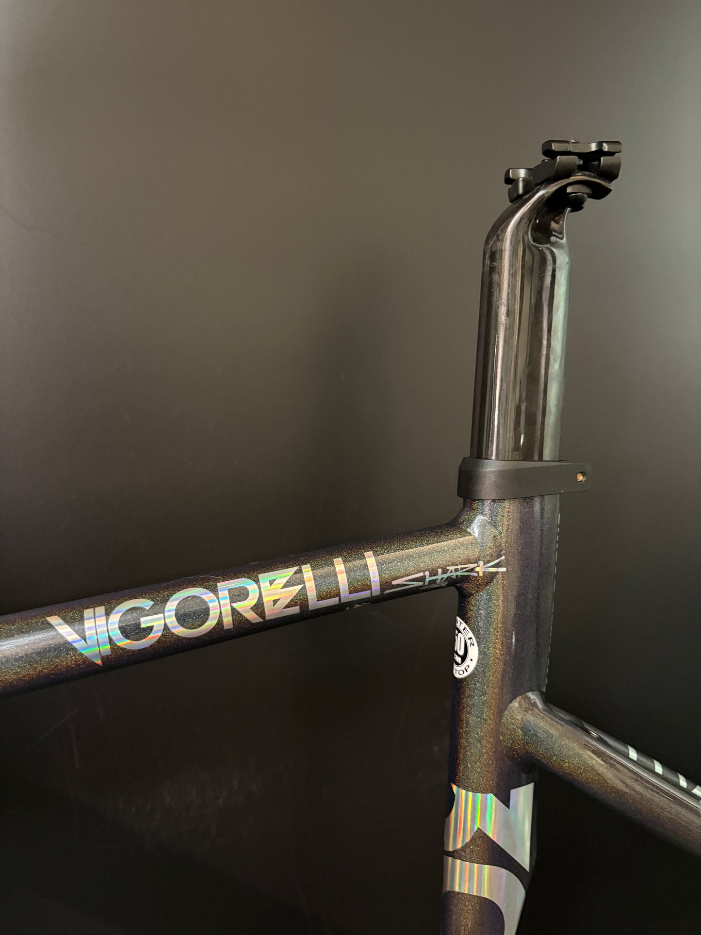 NEW Cinelli Vigorelli Shark Frameset Rainbow Sparkle 50cm XS