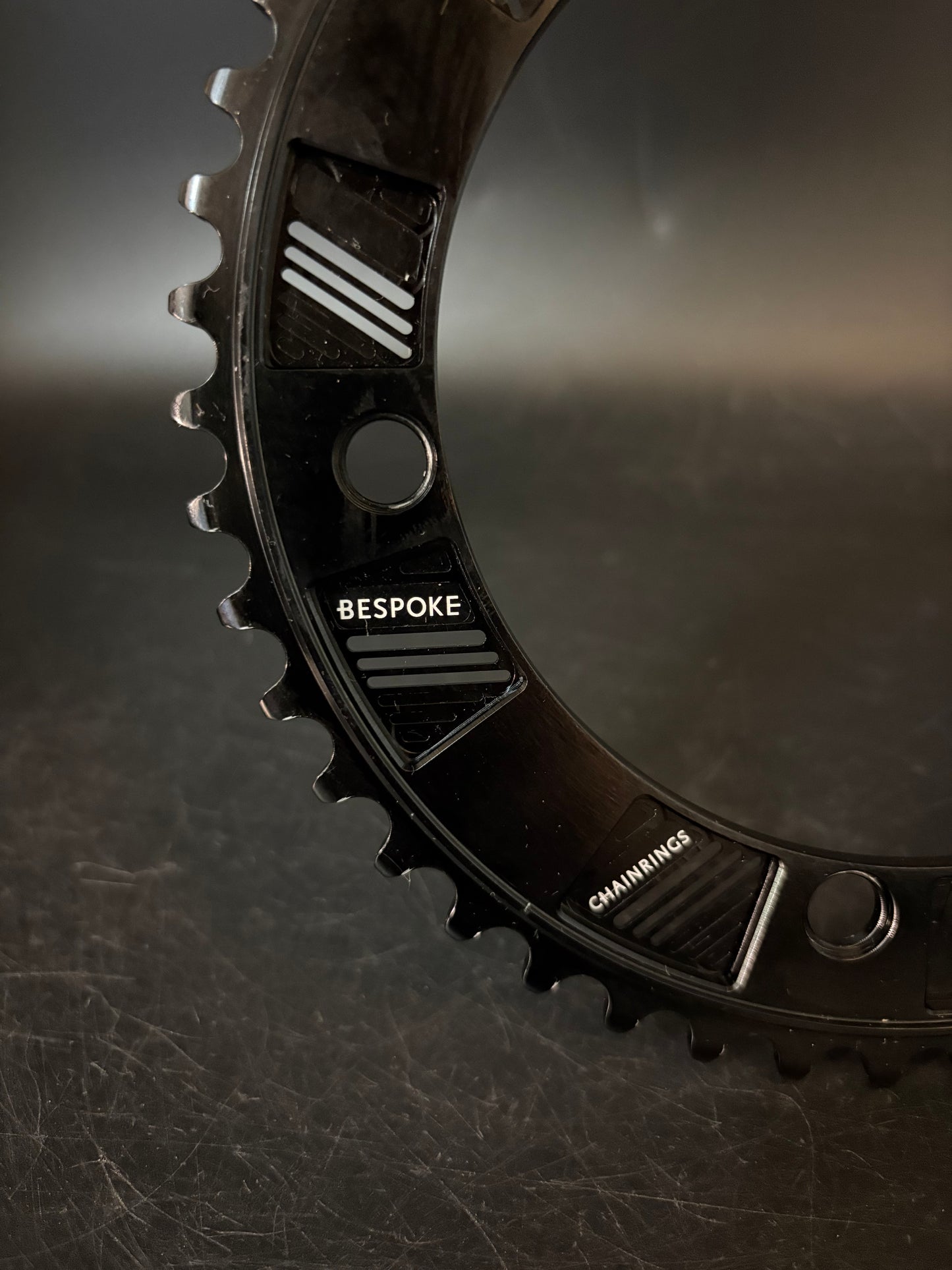 Bespoke x Deluxe Chainring Black 47t