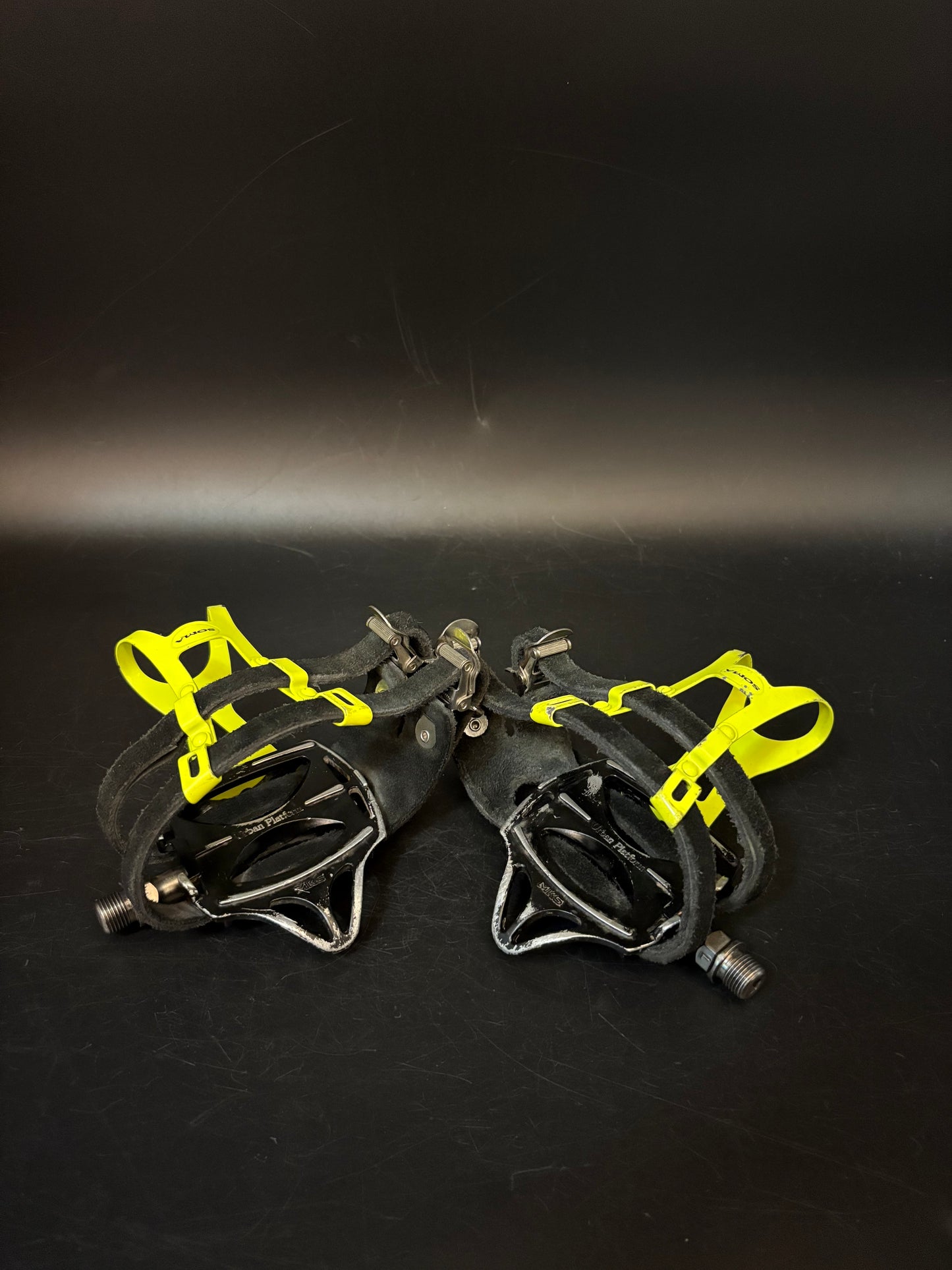 MKS Urban Platform Black / Cadence Double Straps Pedal Setup