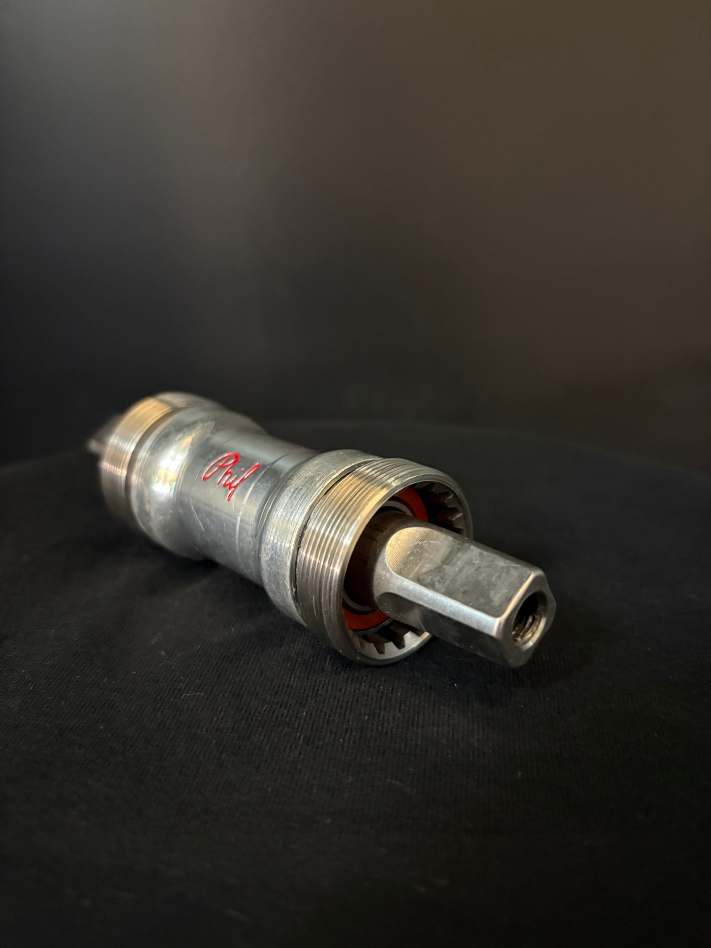 Phil Wood Square Taper Bottom Bracket Silver JIS 123mm